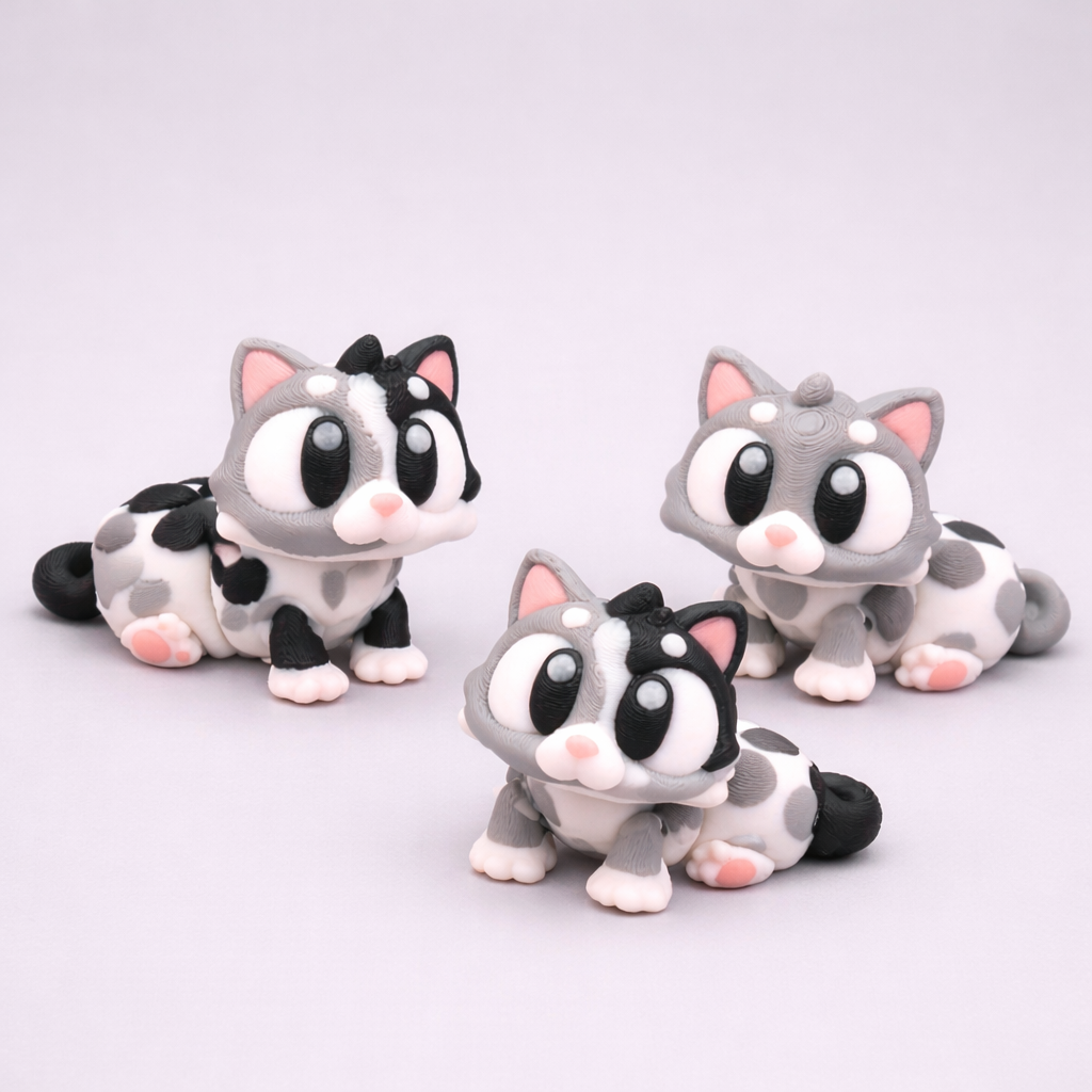 Flexi Cats – Adorable Articulated Kitty Set (Pack of 5)