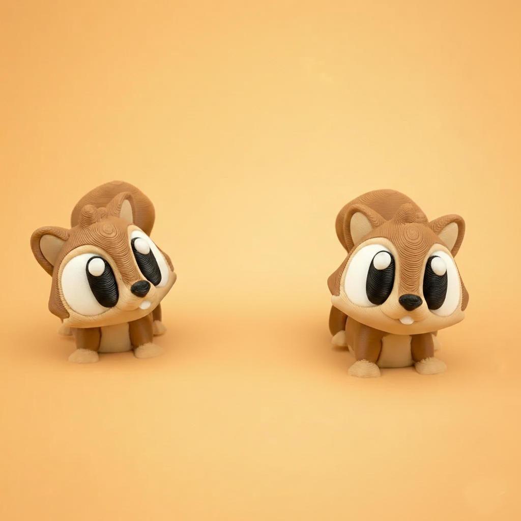 Flexi Squirrels – Cute Articulated Friends – view 6 | Wigglix