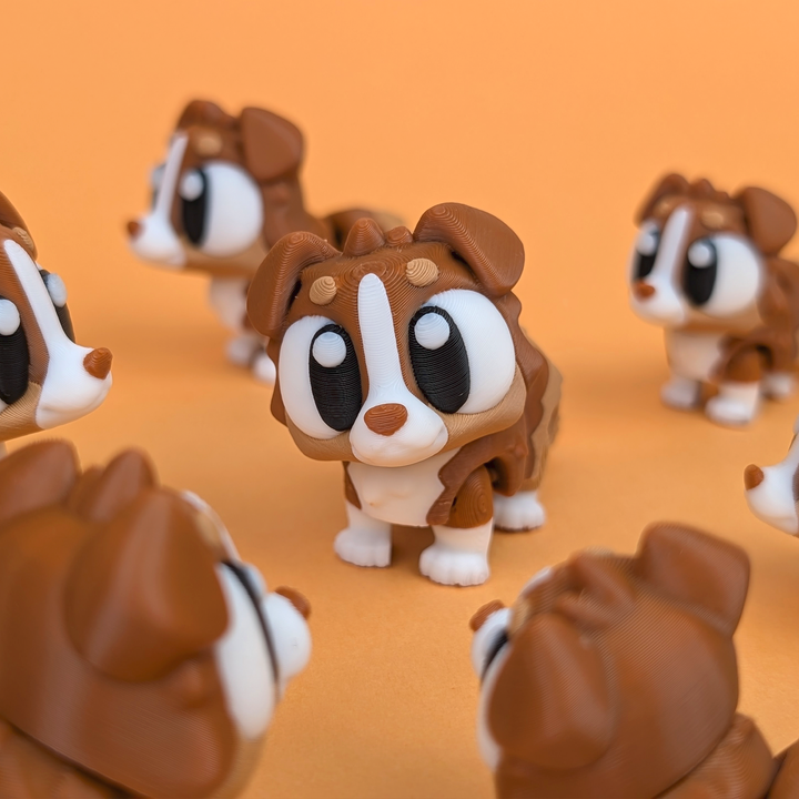 Flexi Australian Shepherd – Articulated Collectible Pup | Wigglix