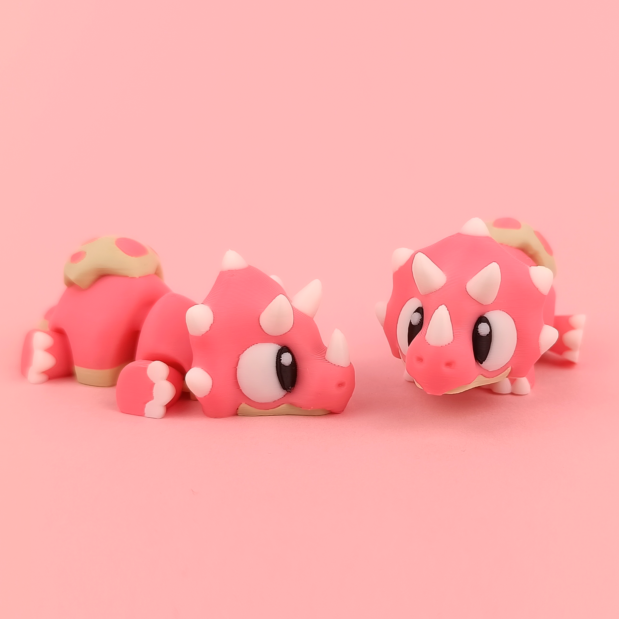 Baby Triceratops Adorable Dino Trio Set of 3 Wigglix