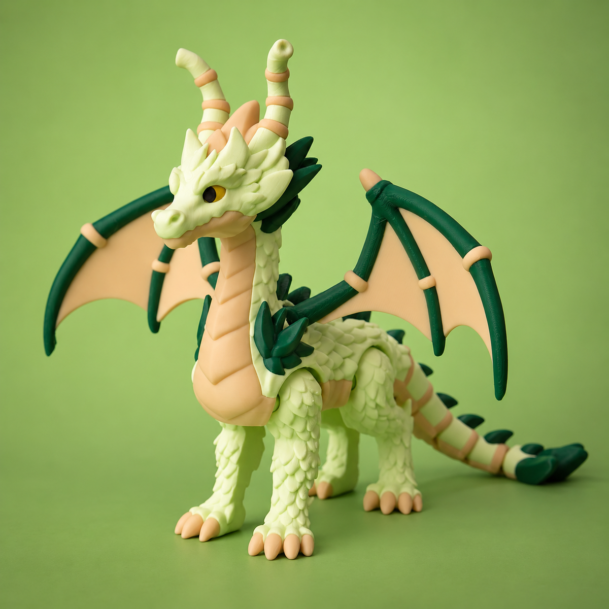 Bamboo Dragon – Majestic Articulated Fantasy Collectible