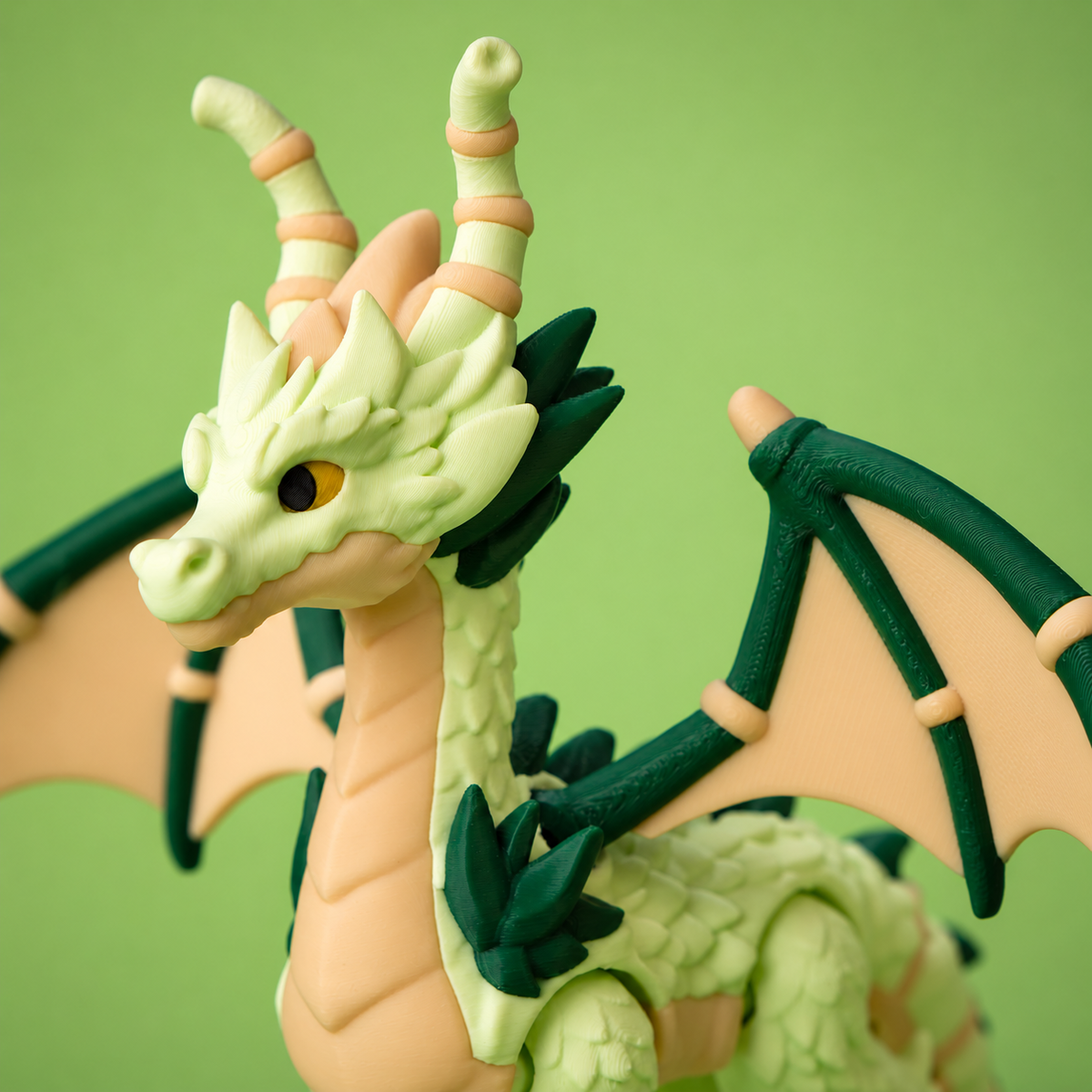 Bamboo Dragon – Majestic Articulated Fantasy Collectible