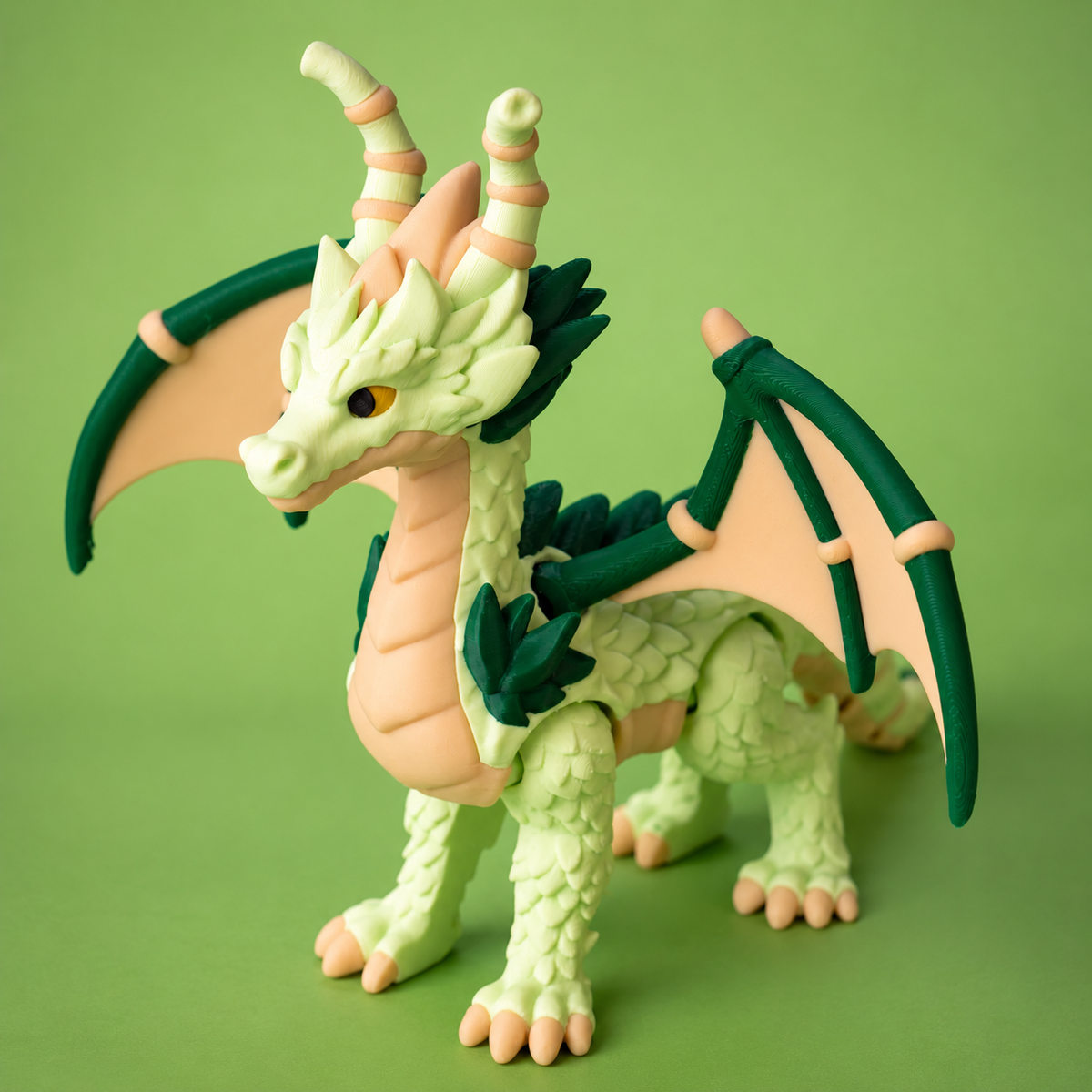 Bamboo Dragon – Majestic Articulated Fantasy Collectible