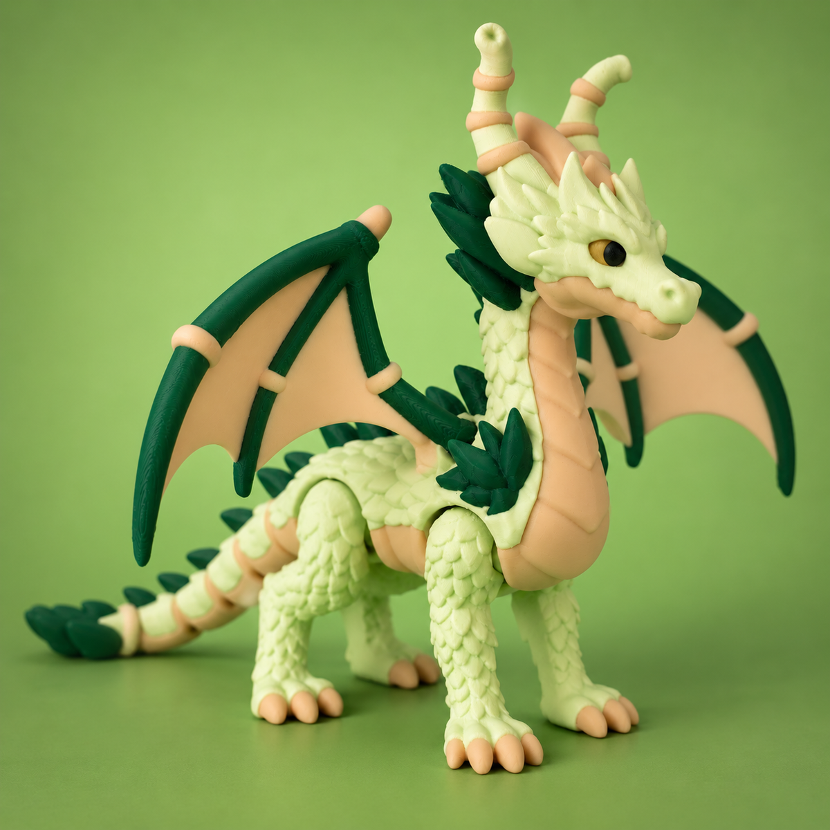 Bamboo Dragon – Majestic Articulated Fantasy Collectible