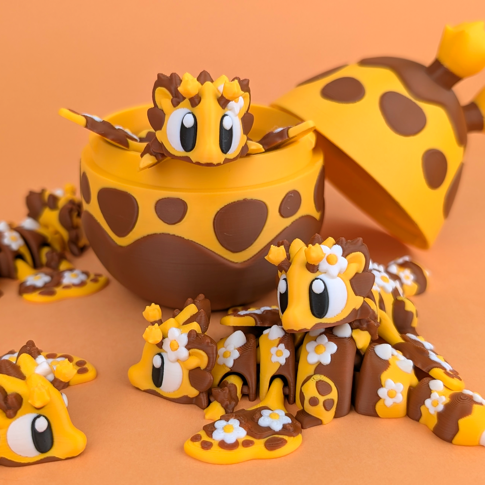 Bee Mini Dragon Trio and Honey Egg Adorable Articulated Fantasy Set