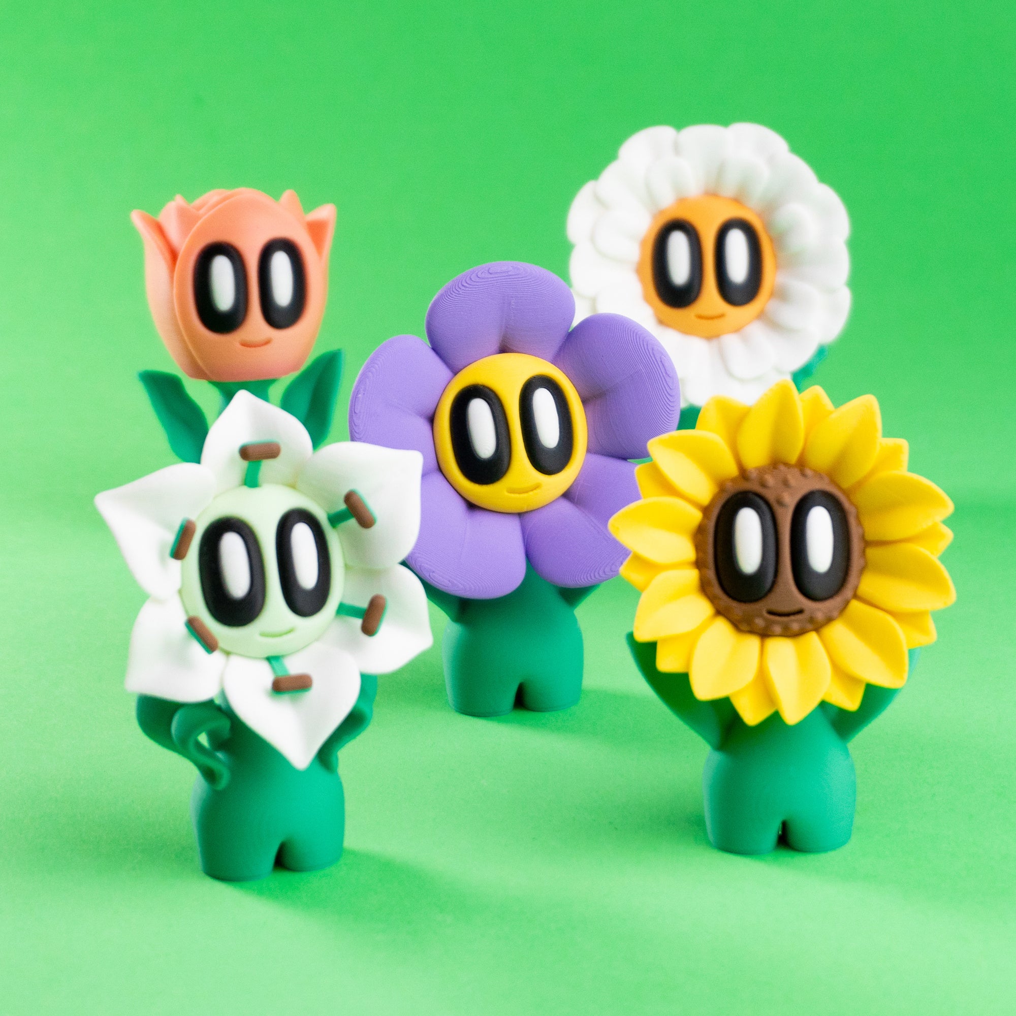 Blob Verse Flower Buddies Pack of 5 Wigglix