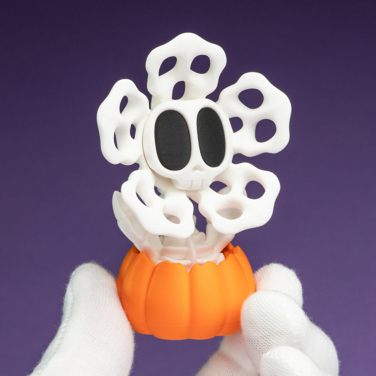 Halloween Flowers – Cute Spooky Flower Trio Collectible Set (3 Flowers + 3 Pots)