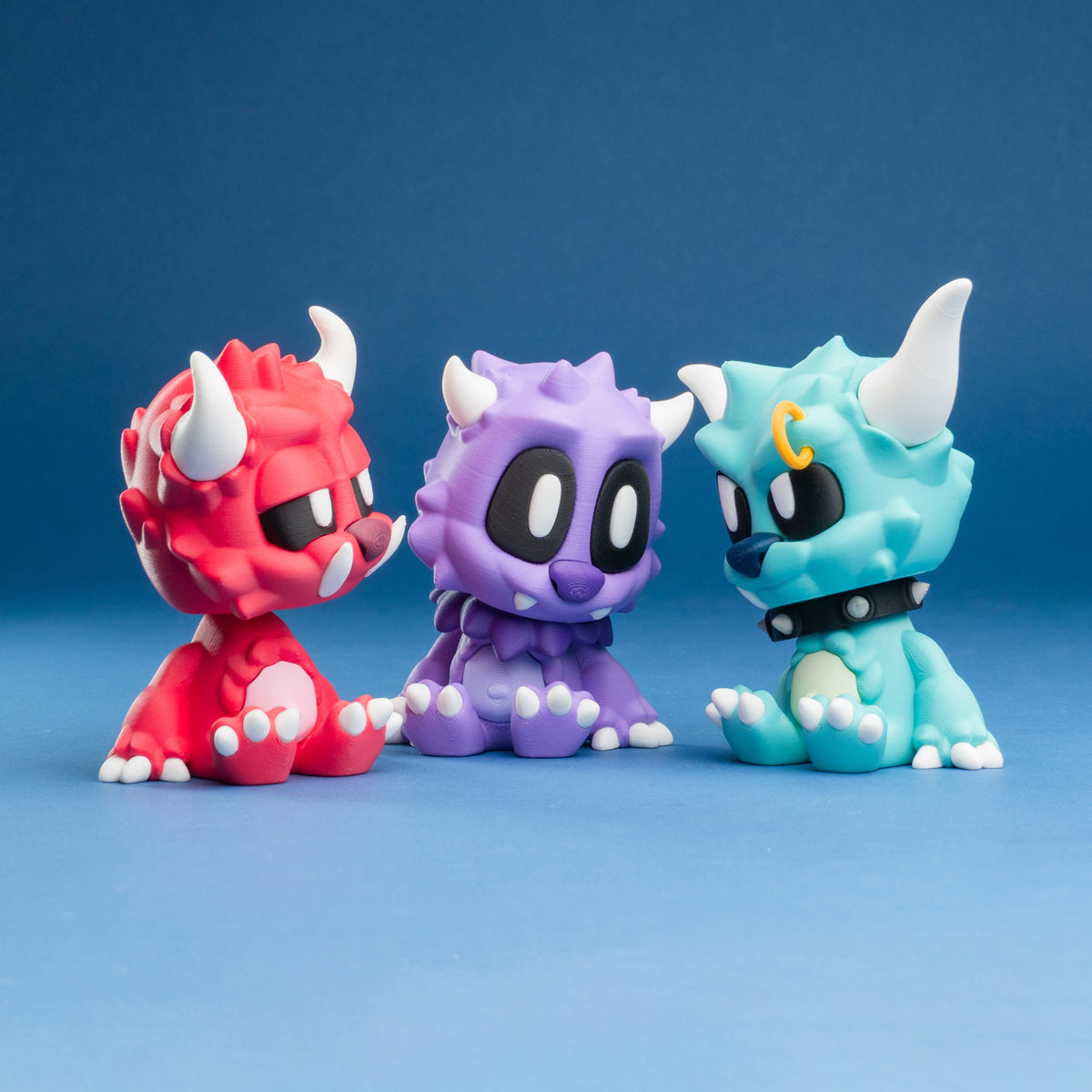 Blob Monsters – Spiky Cute Articulated Collectible Set (Pack of 3)