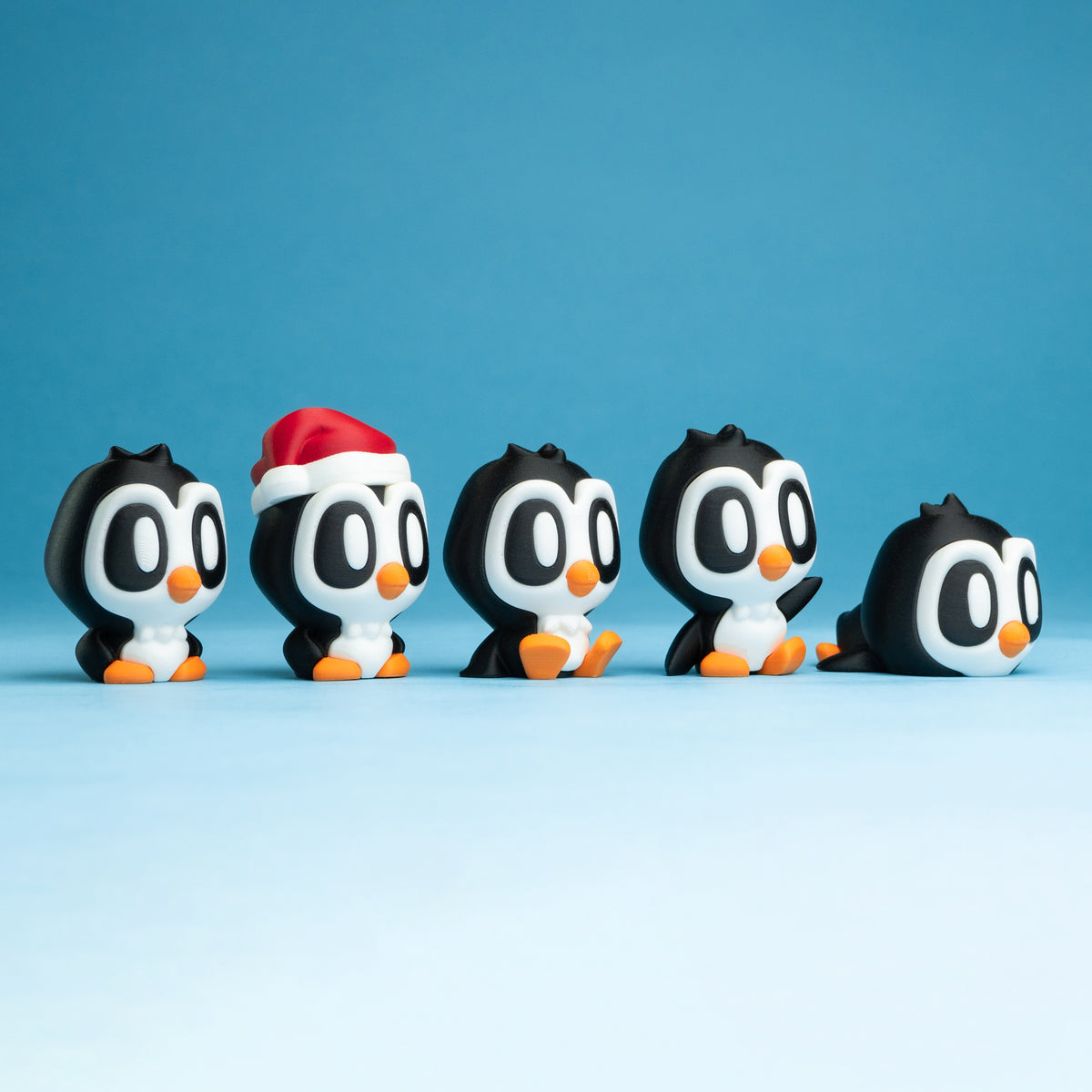 Blob Penguins – Icy Cute Collectible Set (Pack of 6 + Ice Storage Pod)