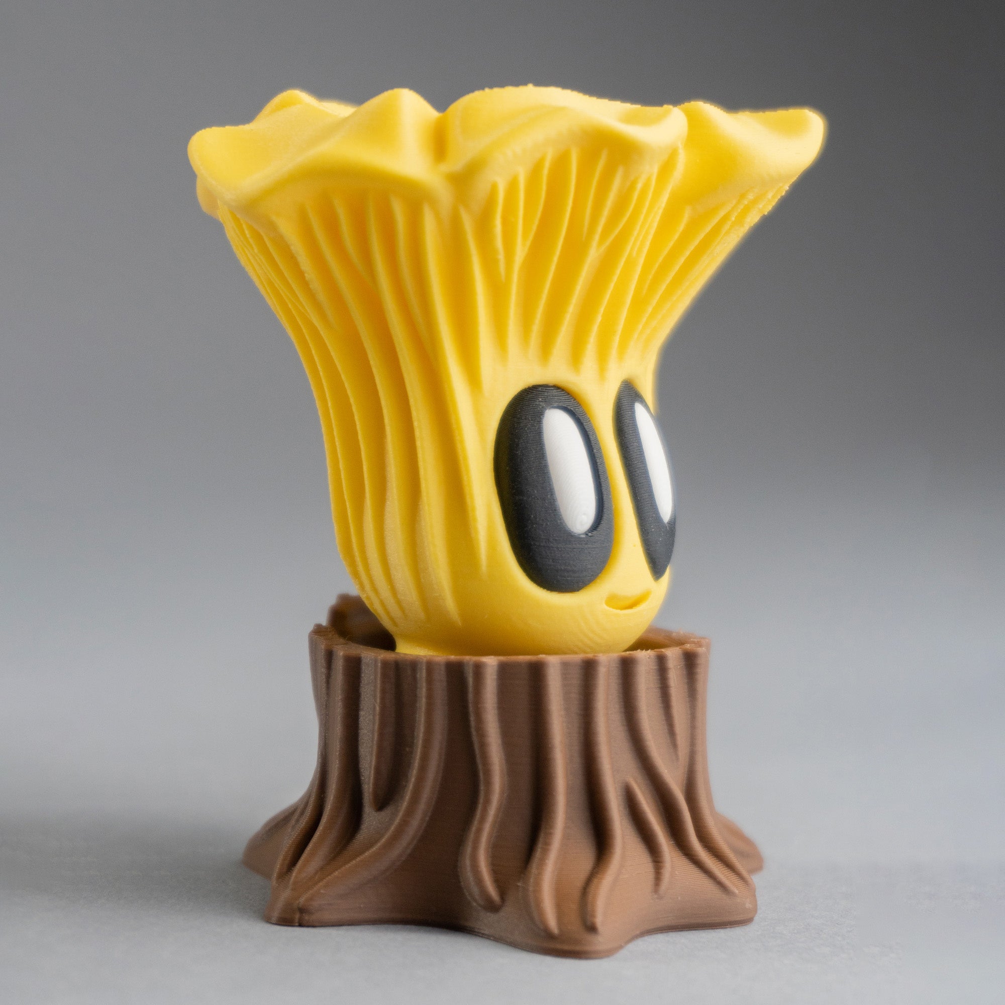 Mushroom Buddies with Log – Whimsical Forest Collectibles