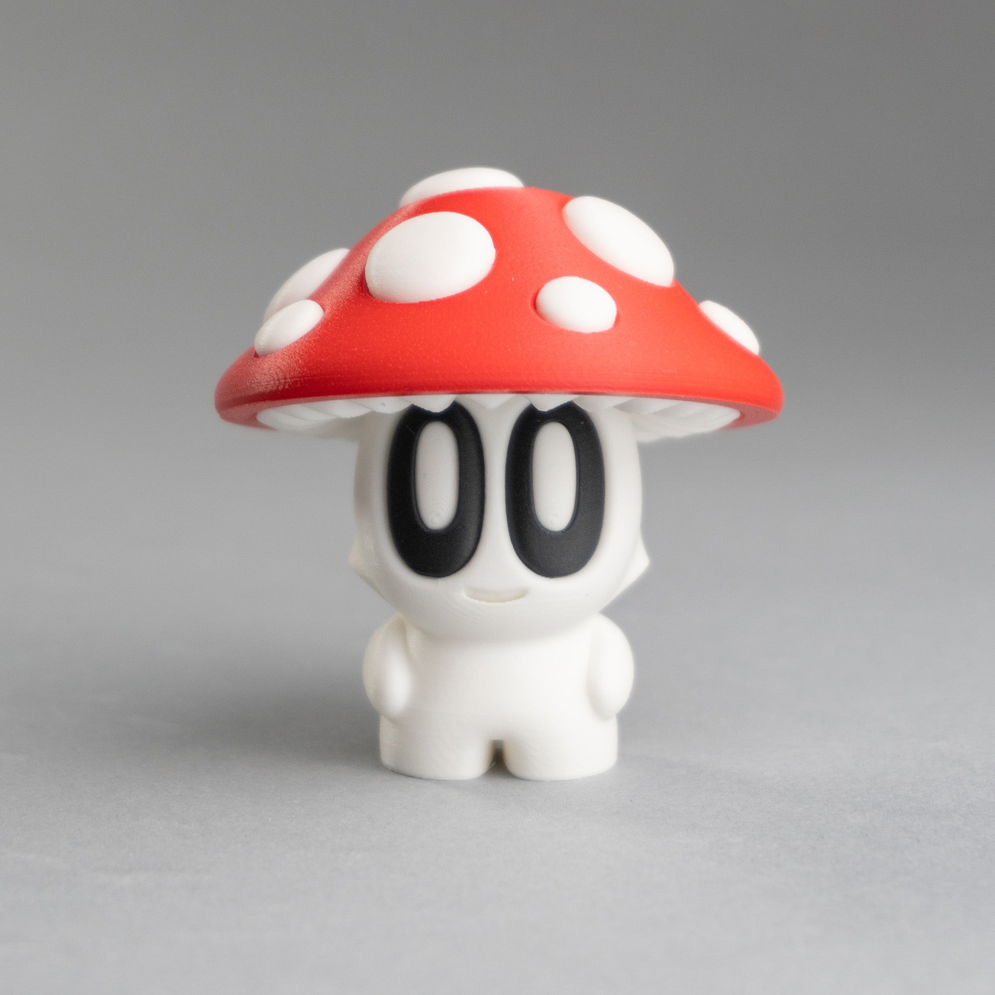 Mushroom Buddies with Log – Whimsical Forest Collectibles