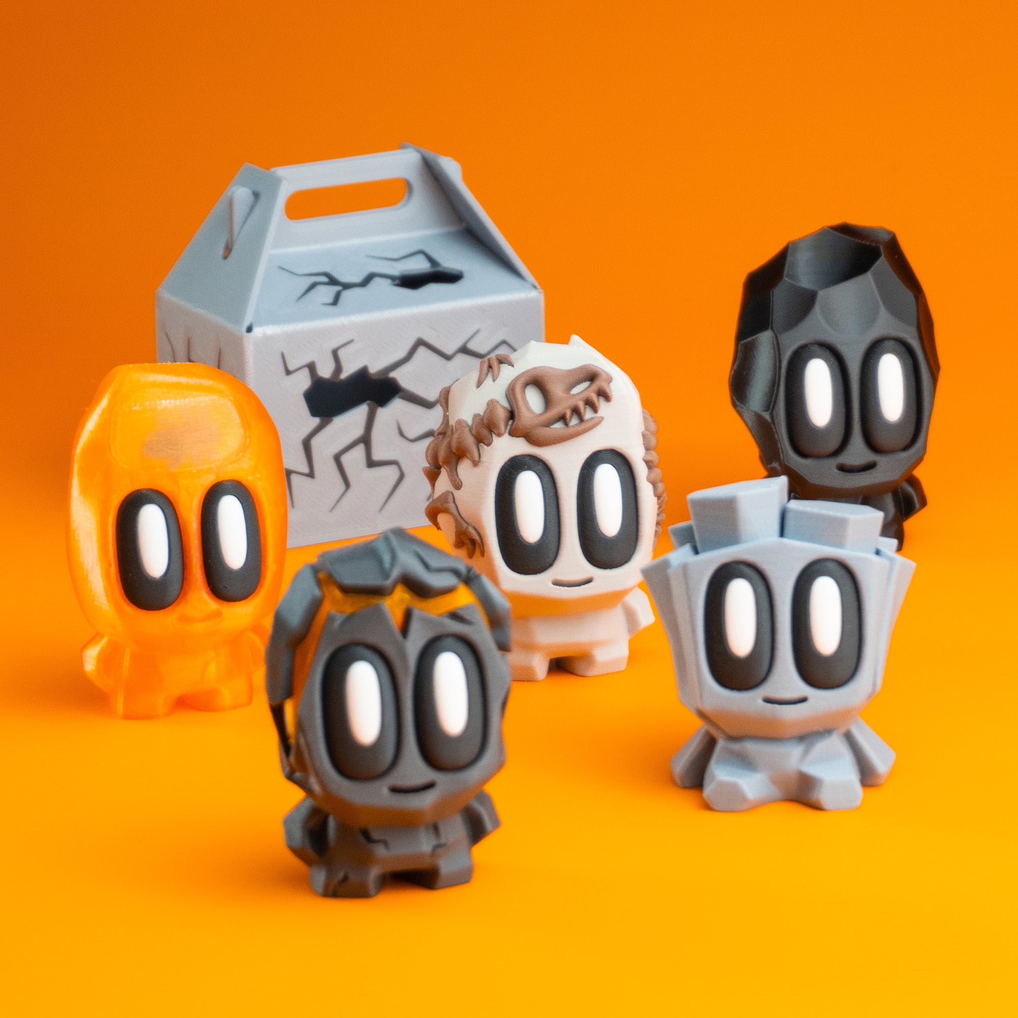 Blob Ancient Rocks Prehistoric Collectible Set 5 Unique Types