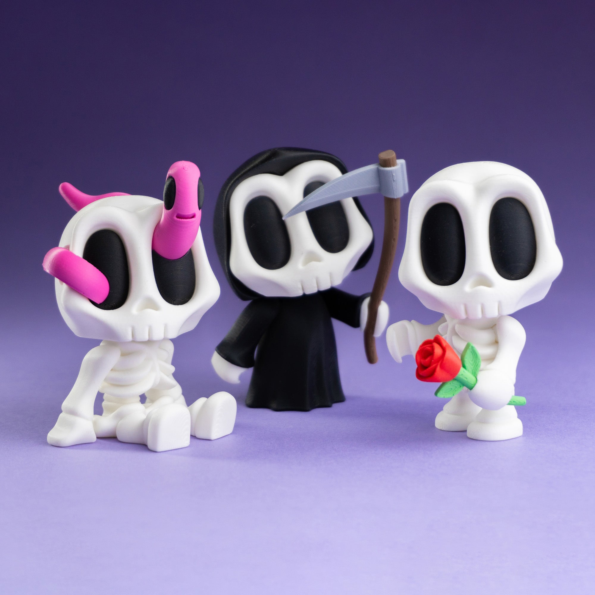 Blob Skeletons Spooky Cute Collectibles Wigglix