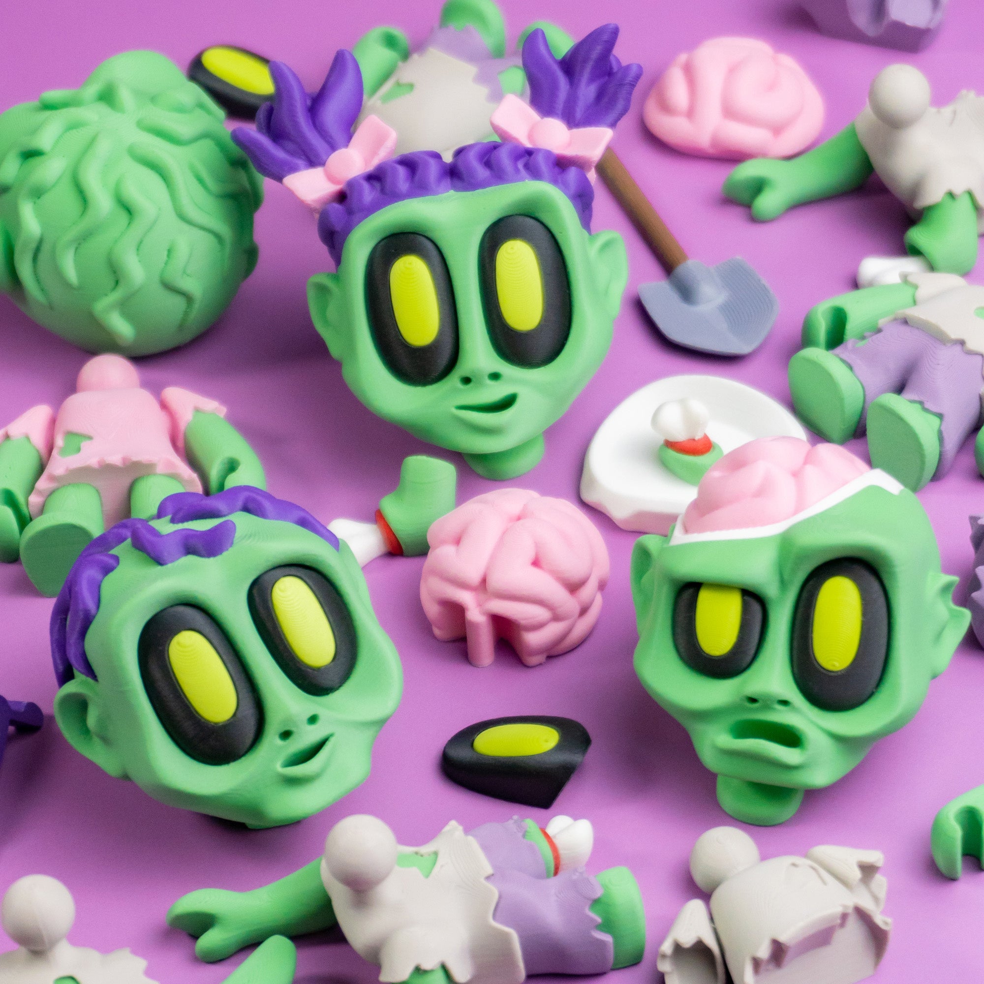 Blob Zombies – Spooky Cute Collectible Set (Pack of 3) – view 8 | Wigglix