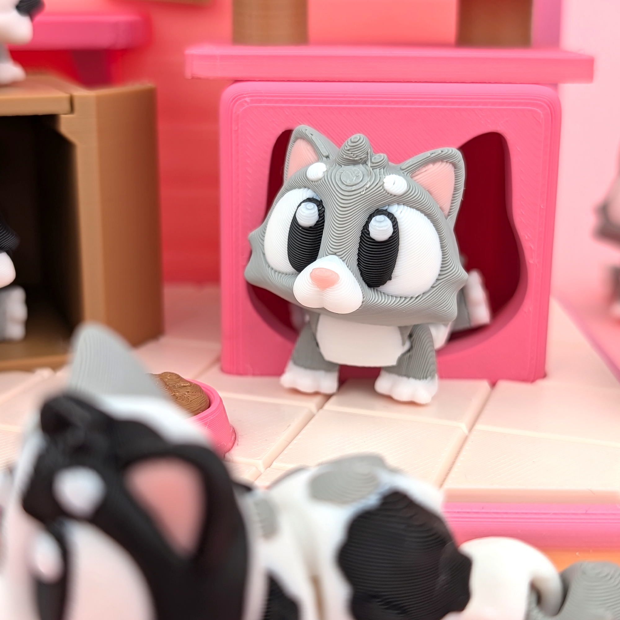 Flexi Cats – Adorable Articulated Kitty Set (Pack of 5)