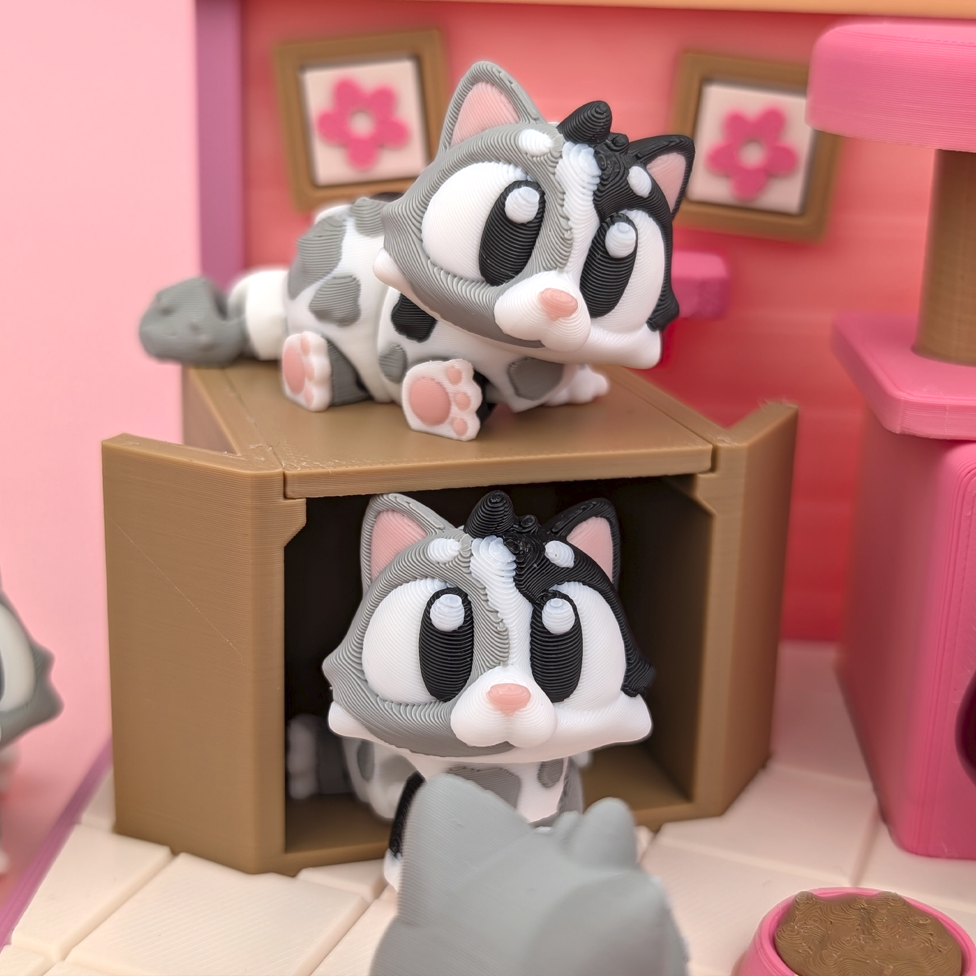 Flexi Cats – Adorable Articulated Kitty Set (Pack of 5)