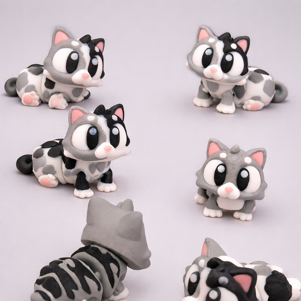 Flexi Cats – Adorable Articulated Kitty Collection – view 2 | Wigglix