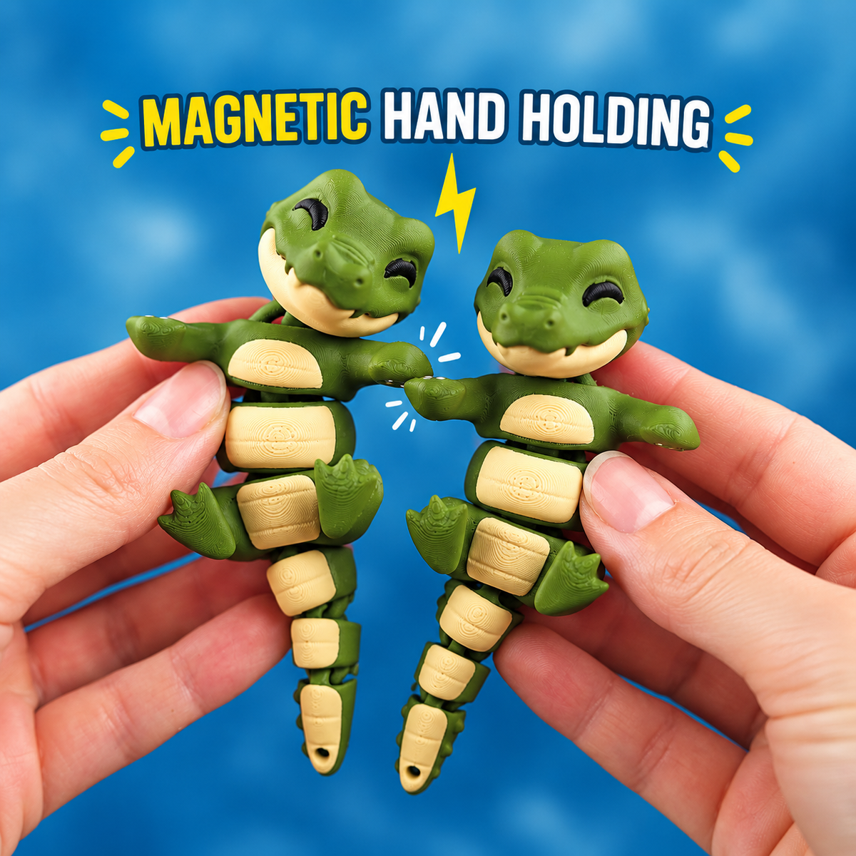 Chompy the Flexi Alligator – Magnetic Hand-Holding Buddy