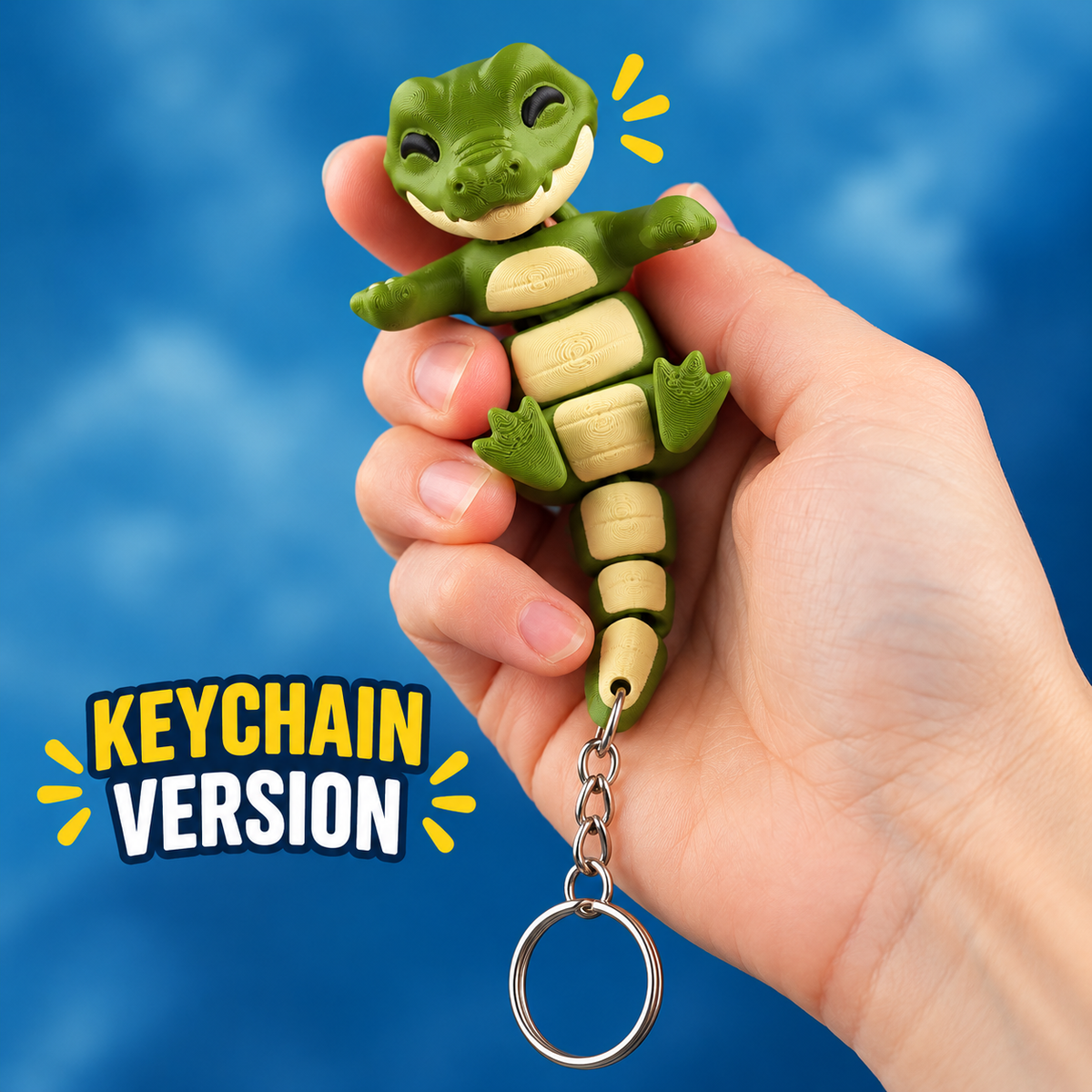 Chompy the Flexi Alligator – Magnetic Hand-Holding Buddy