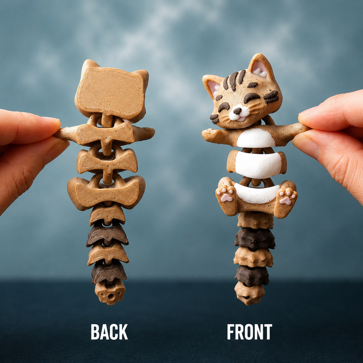 Mochi the Flexi Cat – Magnetic Hand-Holding Buddy