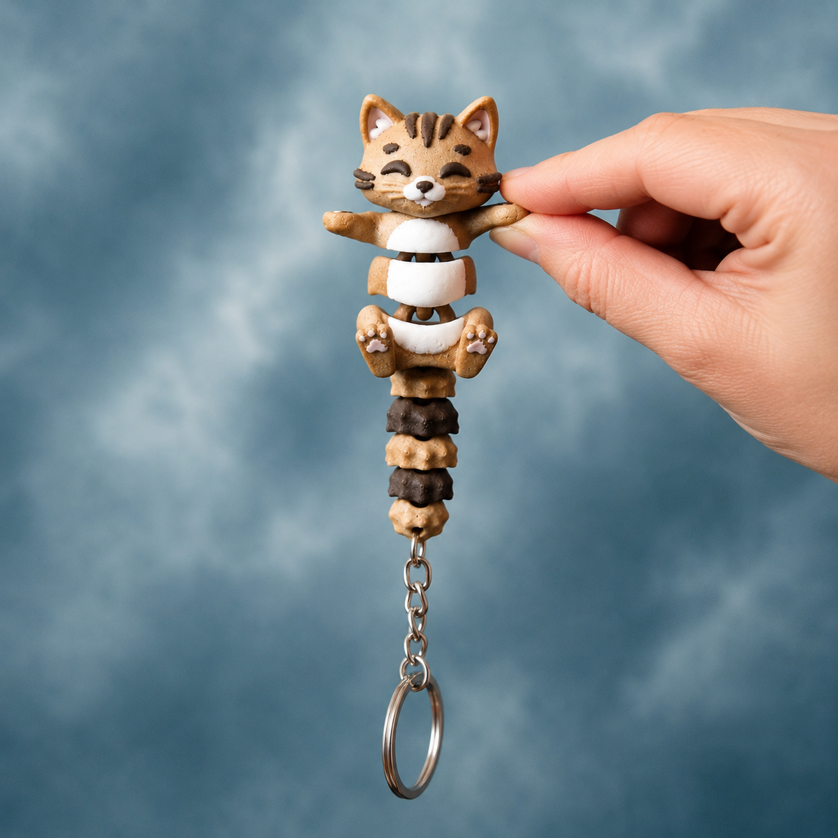 Mochi the Flexi Cat – Magnetic Hand-Holding Buddy