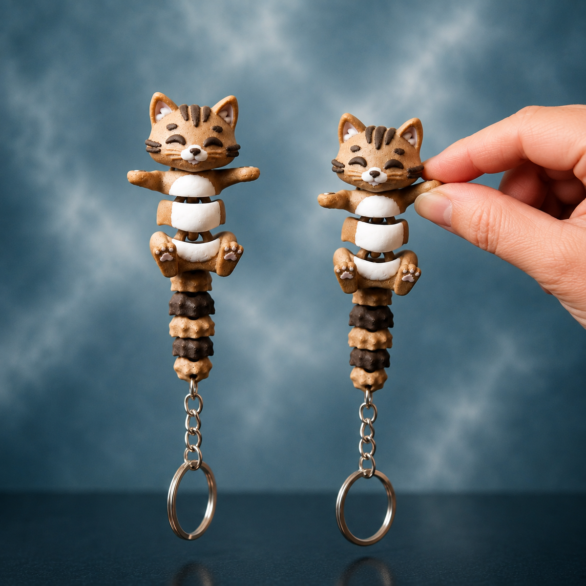 Mochi the Flexi Cat – Magnetic Hand-Holding Buddy