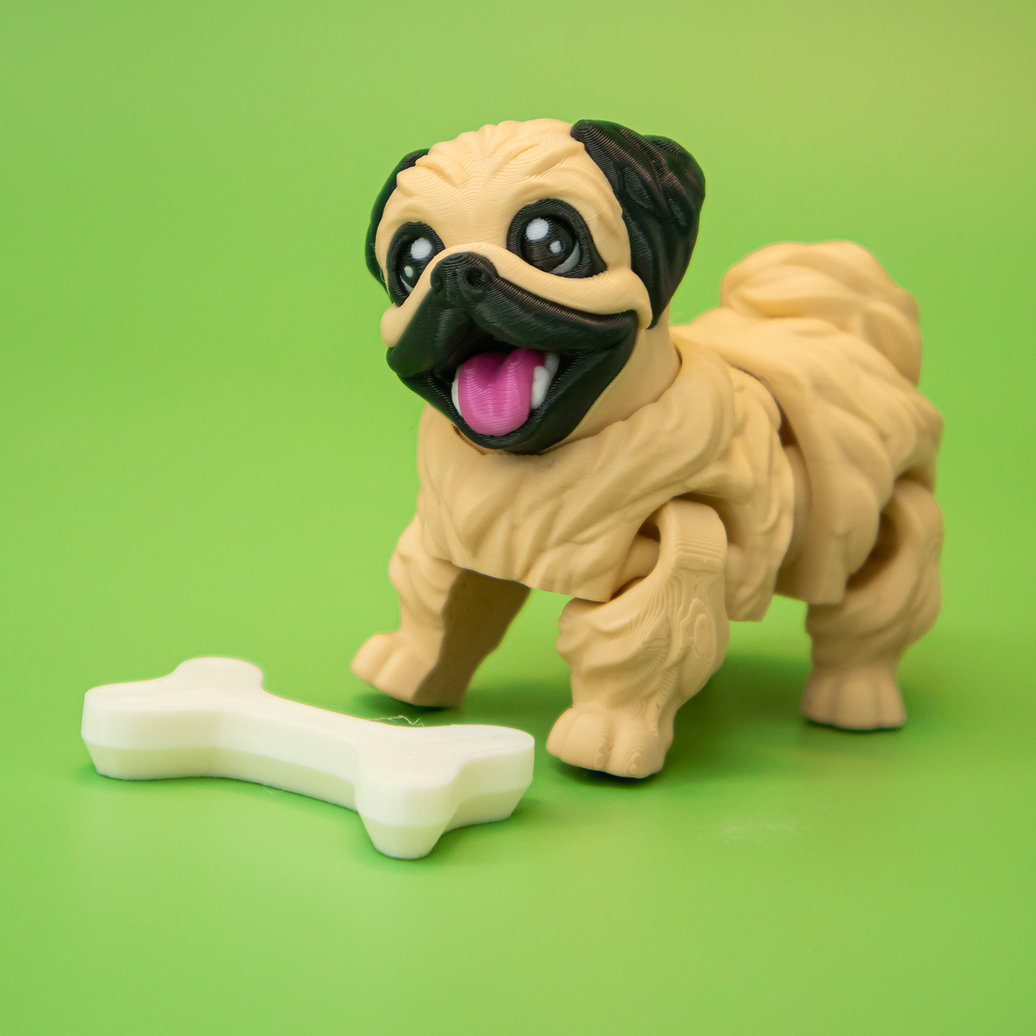 Flexi Pekingese Pup & Doghouse – Twin Pups, Endless Fun! – view 6 | Wigglix