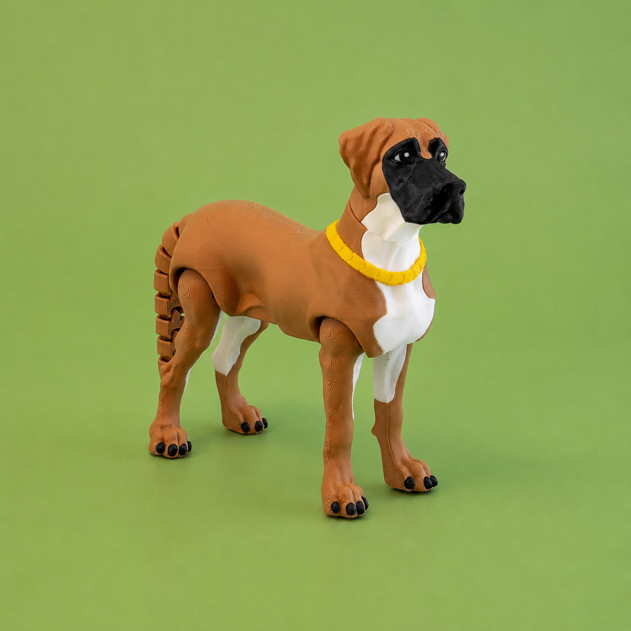 Fawn Great Dane – Ear Down – Articulated Collectible | Wigglix