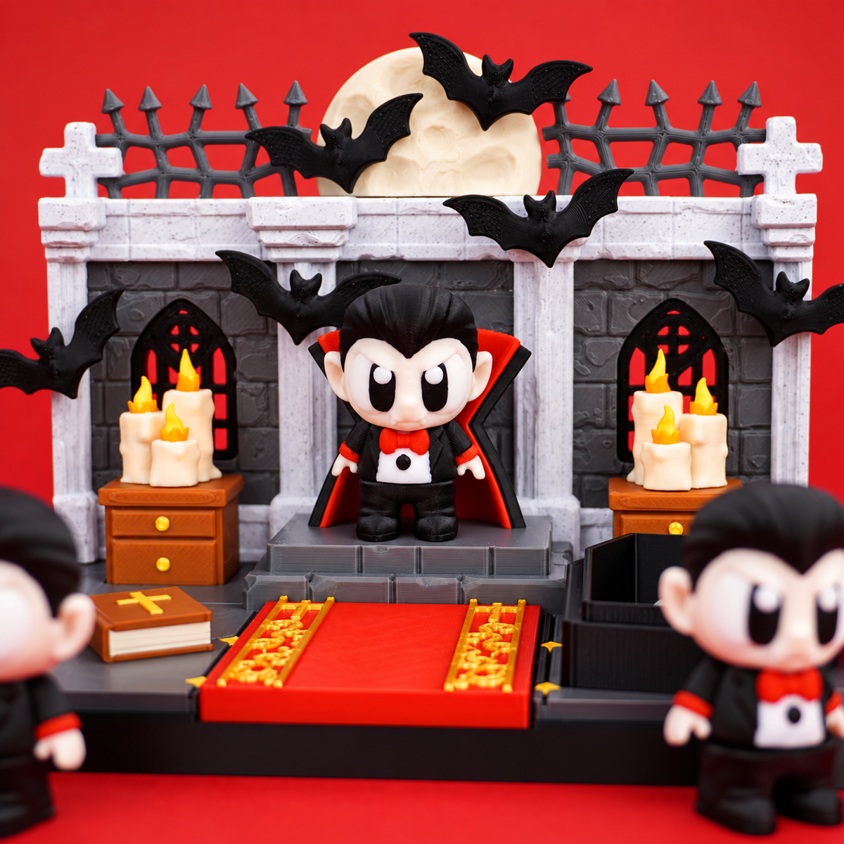 Flexi Dracula & Dracula's Castle Playset – Spooky-Cute Collectible Set