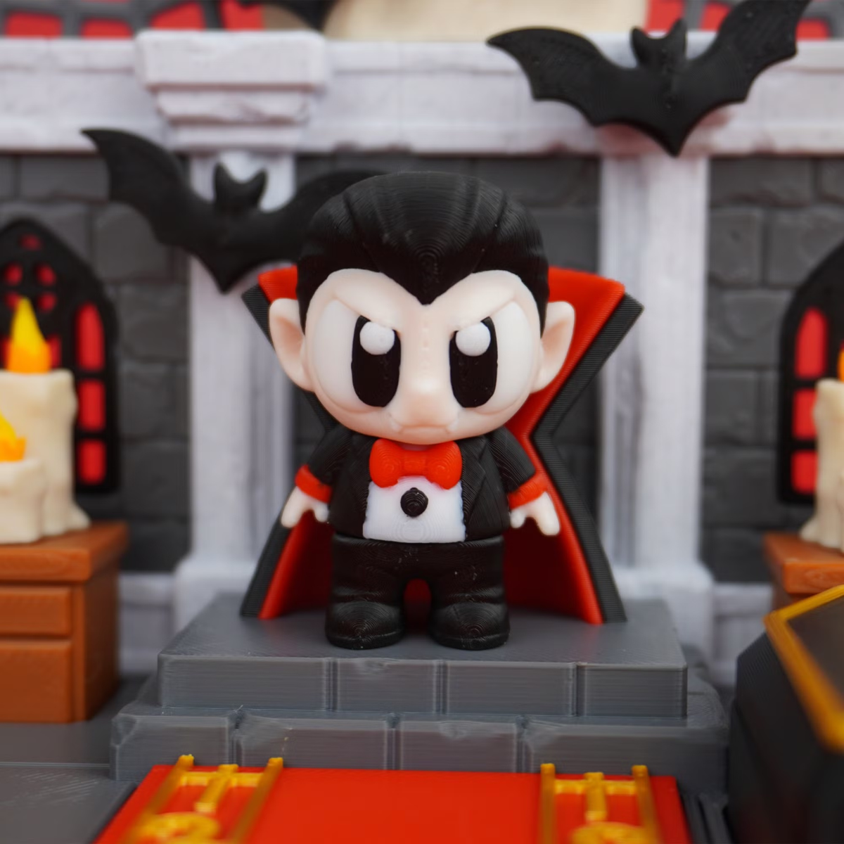 Flexi Dracula & Dracula's Castle Playset – Spooky-Cute Collectible Set