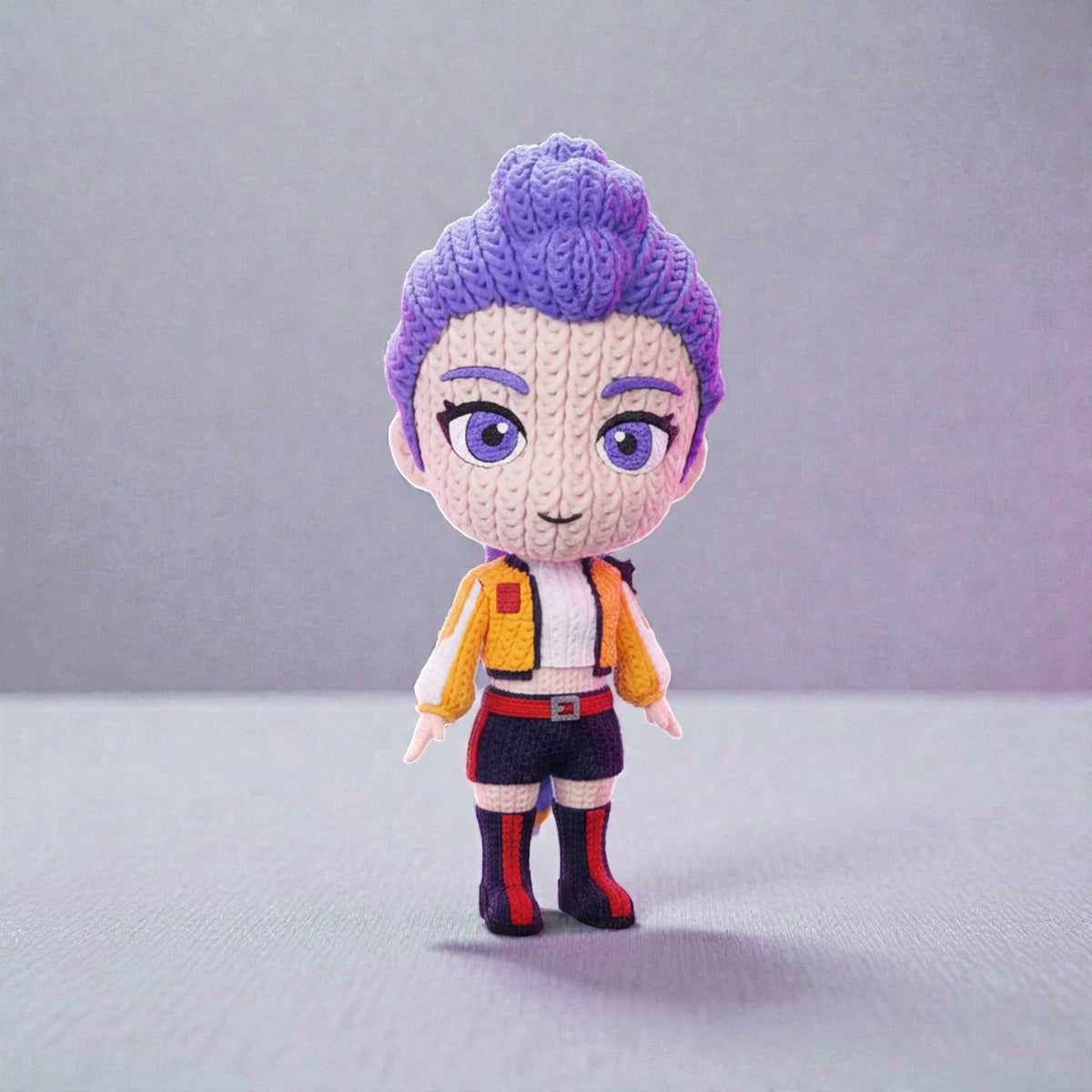 Rumi – Crochet Style Character Collectible (K-Pop Demon Hunters) – view 6 | Wigglix