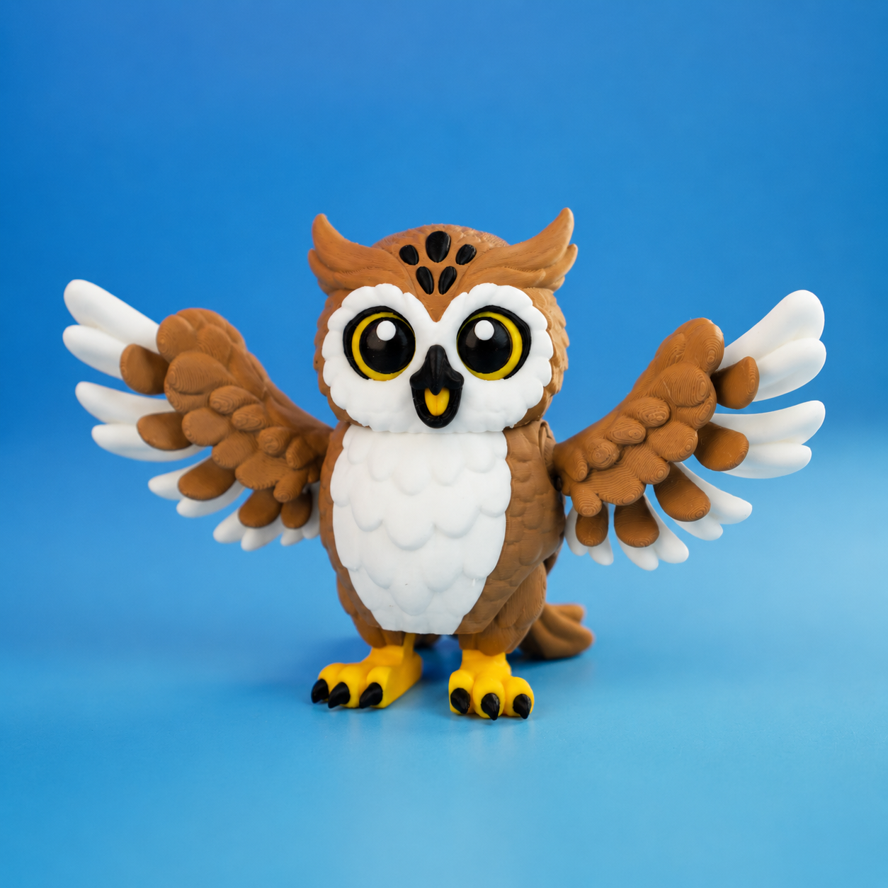Flexi Ollie the Owl – Articulated Great Horned Owl Collectible | Wigglix