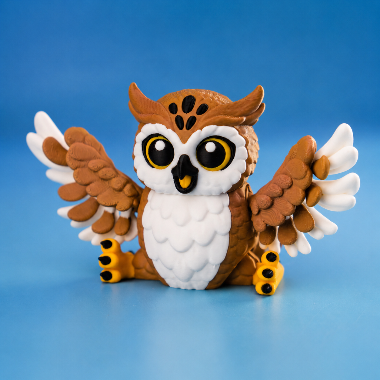 Flexi Ollie the Owl – Articulated Great Horned Owl Collectible | Wigglix