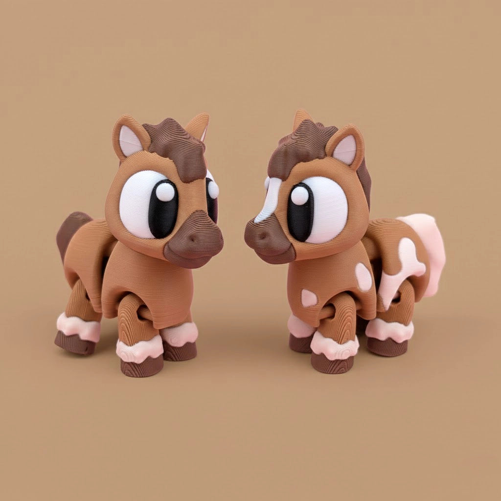 Flexi Horses – Charming Articulated Horse Set (Pack of 5)