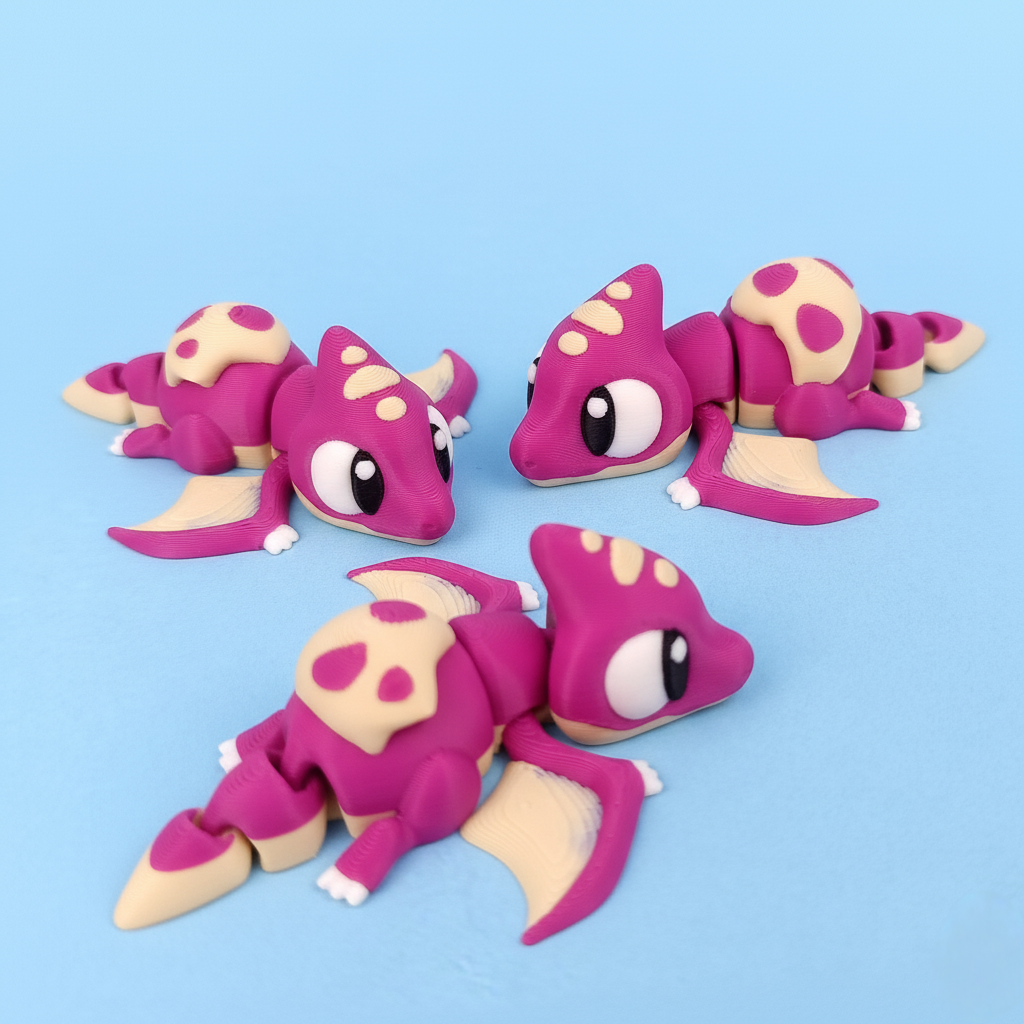 Flexi Pterodactyl Cute Articulated Dino Set of 3