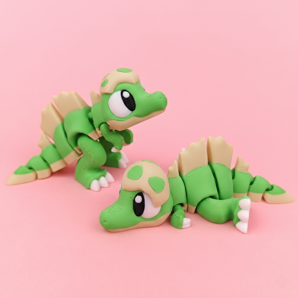 Baby Spinosaurus – Adorable Articulated Dino Trio (Set Of 3) – view 2 | Wigglix