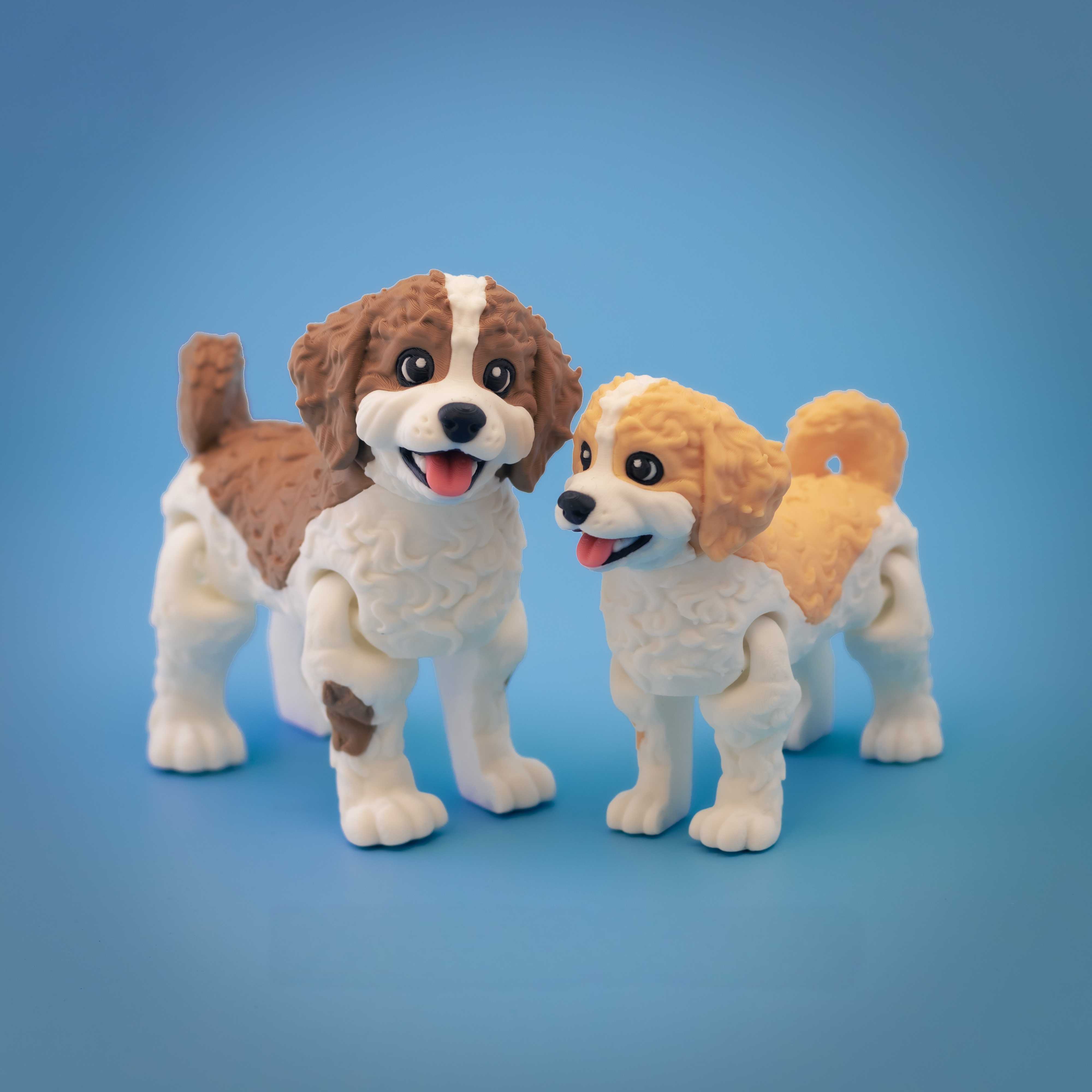 Flexi Labradoodle Puppies – Adorable Articulated Dog Collection – view 2 | Wigglix