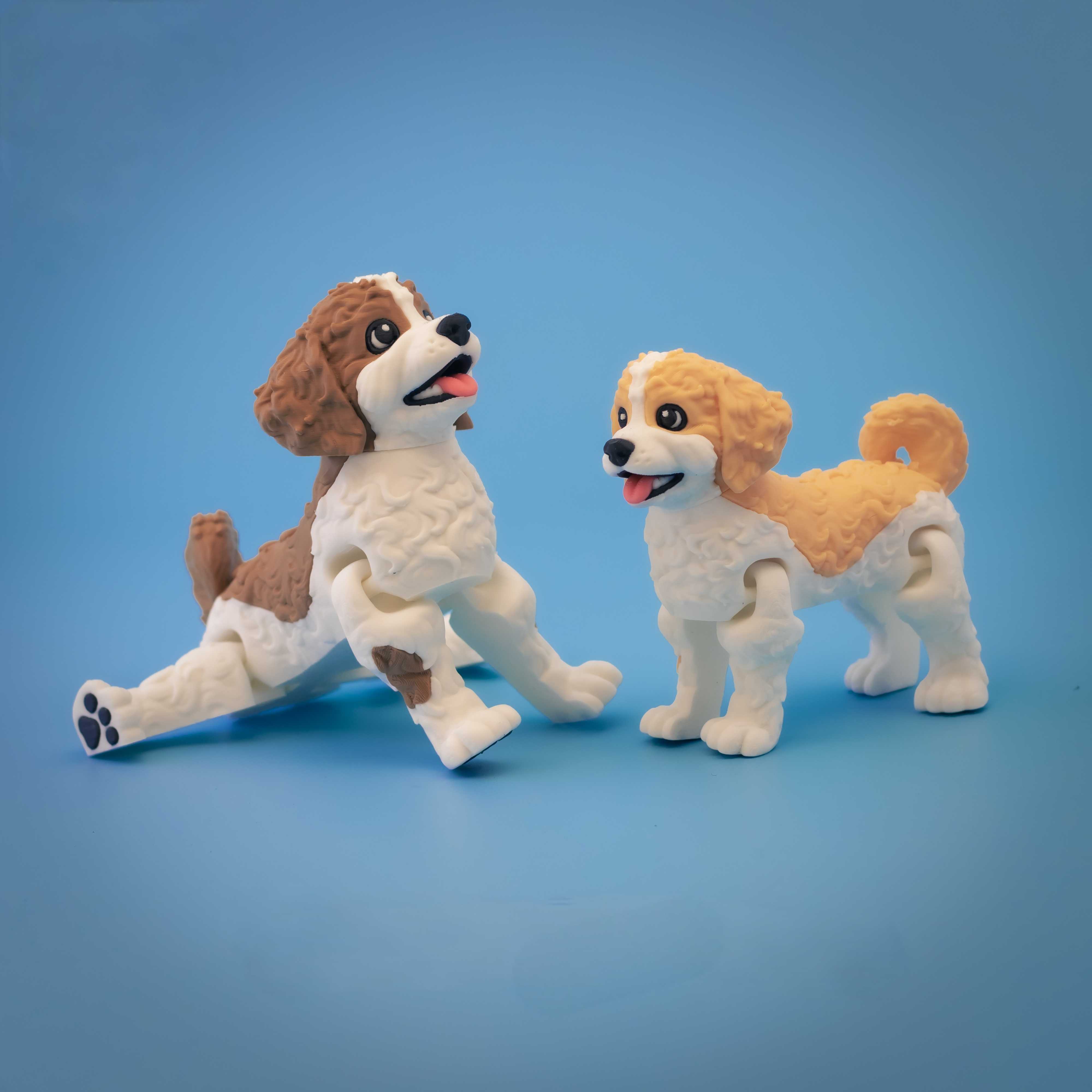 Flexi Labradoodle Puppies – Adorable Articulated Dog Collection – view 3 | Wigglix