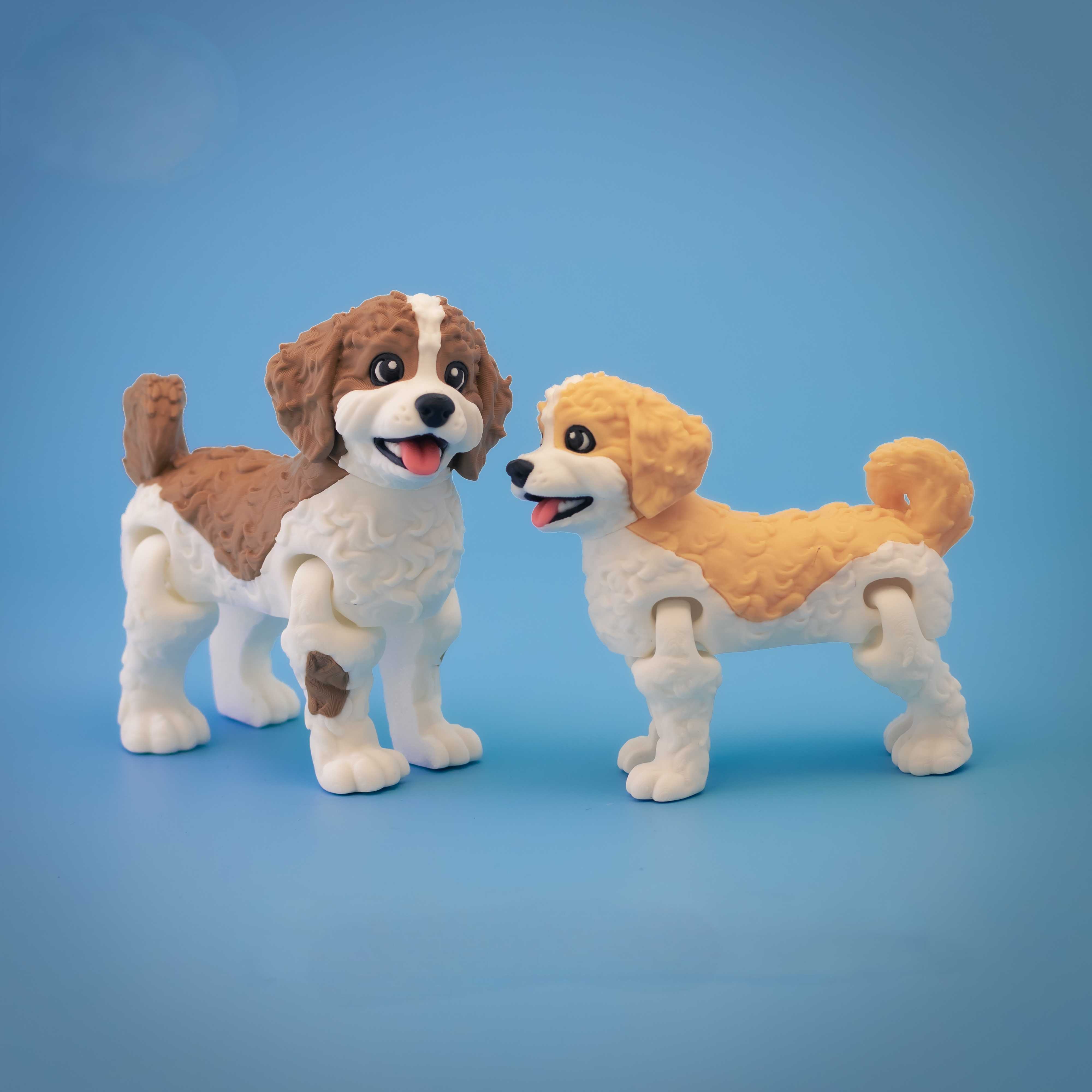 Flexi Labradoodle Puppies – Adorable Articulated Dog Collection – view 4 | Wigglix