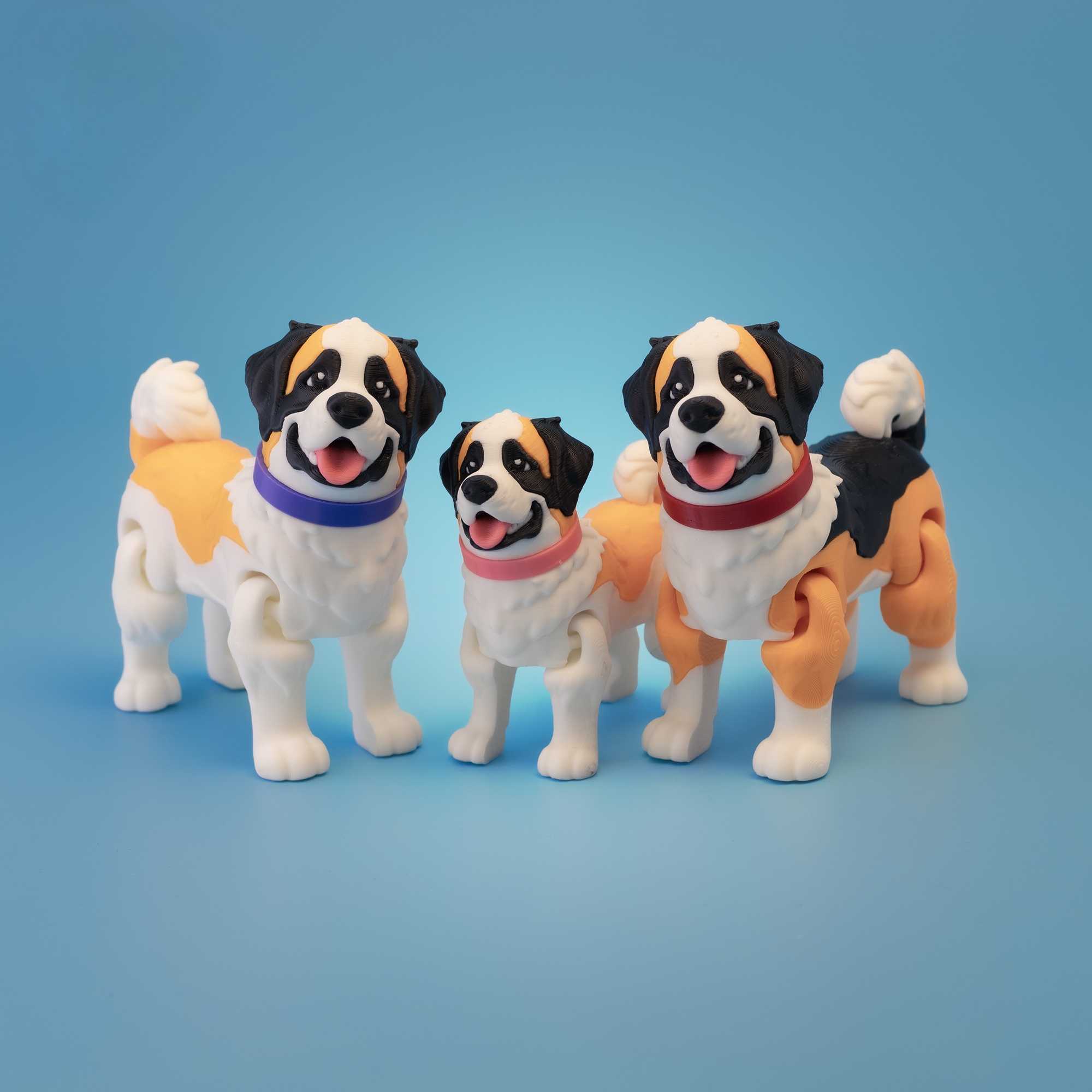 Flexi St. Bernard – Adorable Articulated Dog Collection (Multiple Packs)