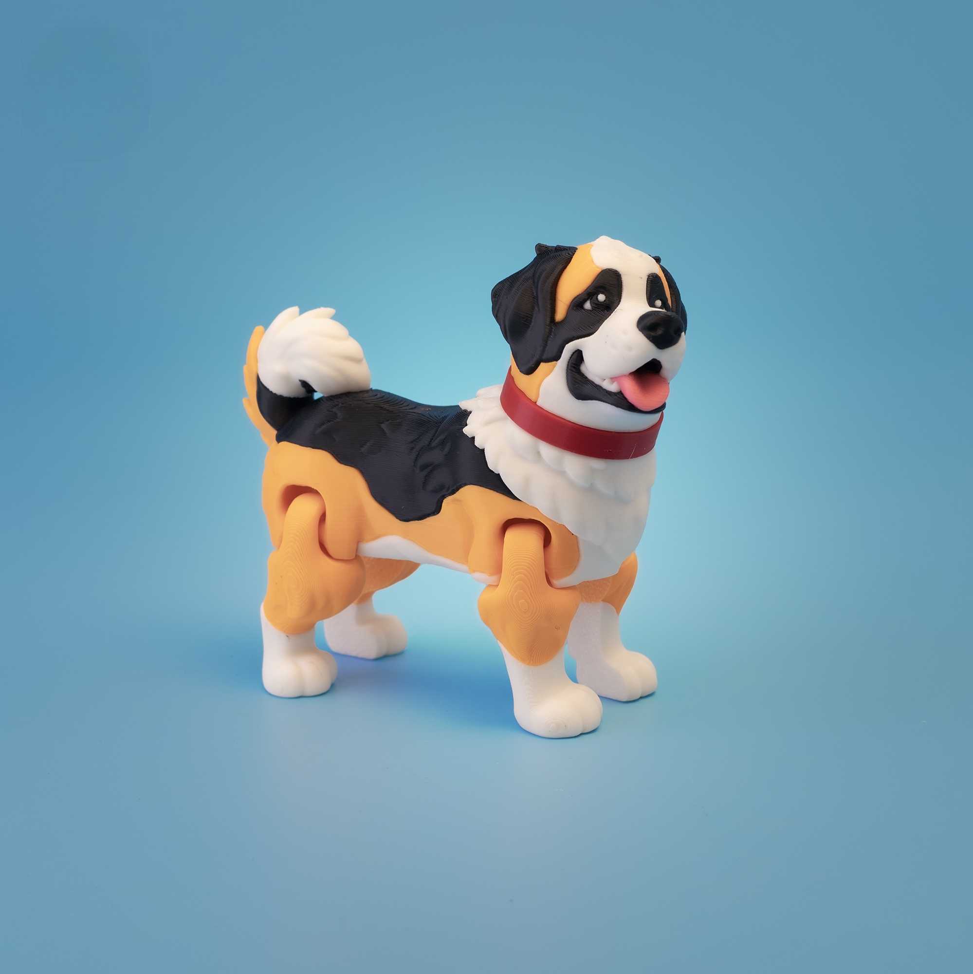 Flexi St. Bernard – Adorable Articulated Dog Collection – view 2 | Wigglix
