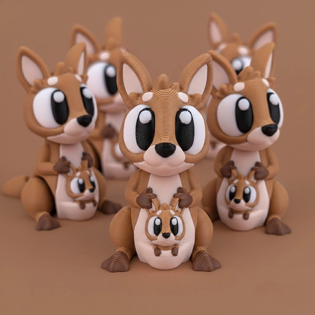 Flexi Kangaroo Family – Adorable Kangaroo &amp; Joey Set