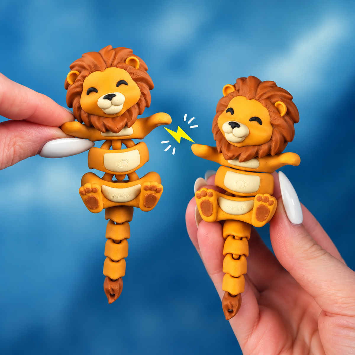 Leo the Flexi Lion – Magnetic Hand-Holding Buddy