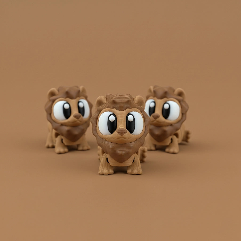 Flexi Lions Cute Articulated Lion Set Wigglix
