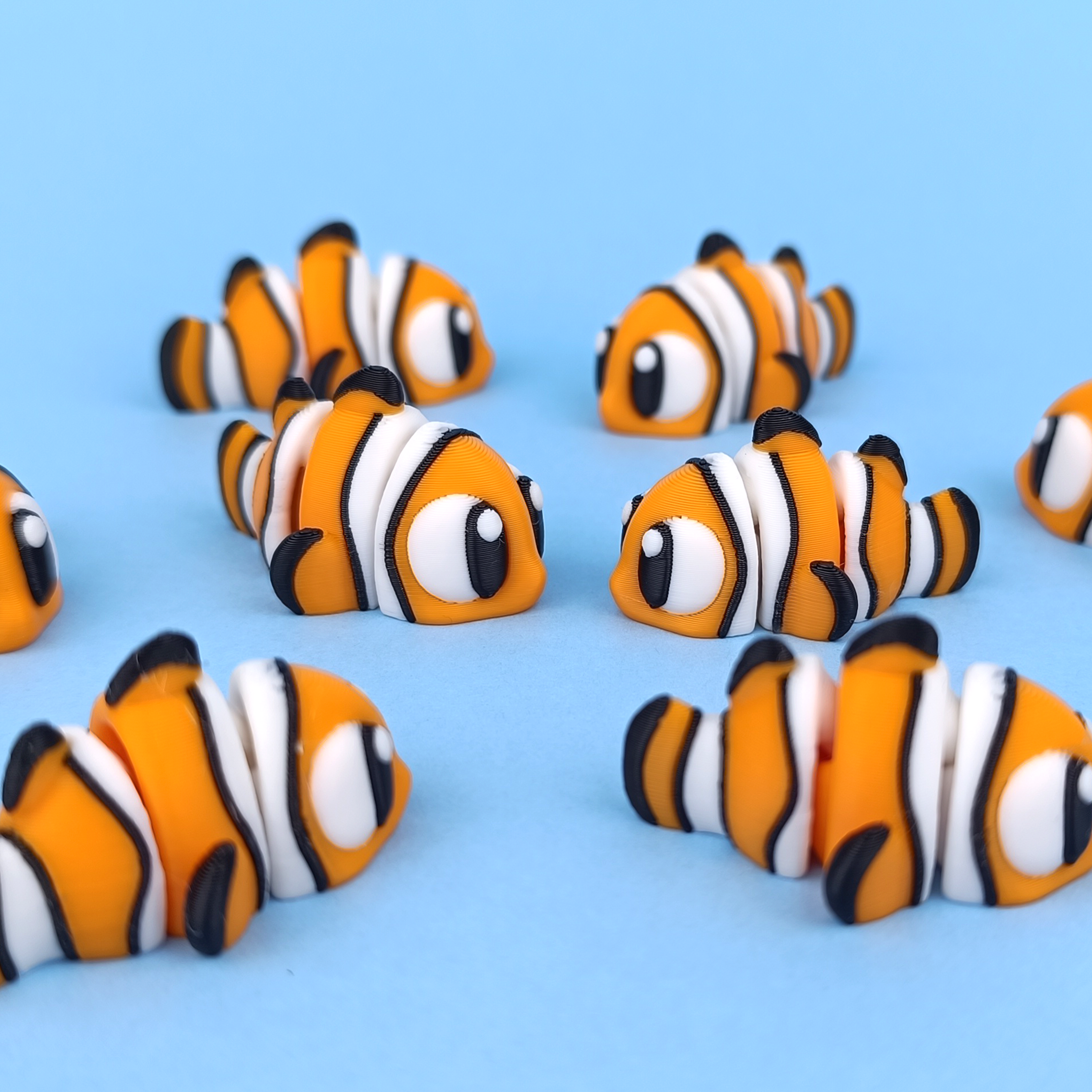 Flexi Marine Fish Combo – Surgeon, Clown and Butterfly Fish (Set of 6) – view 4 | Wigglix
