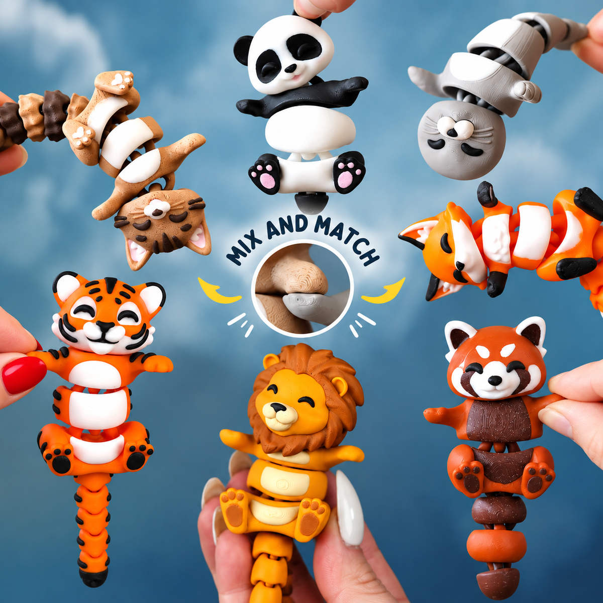 Rajah the Flexi Tiger – Magnetic Hand-Holding Buddy