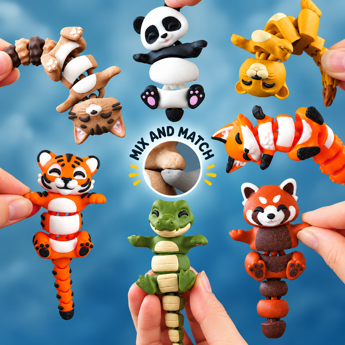 Chompy the Flexi Alligator – Magnetic Hand-Holding Buddy