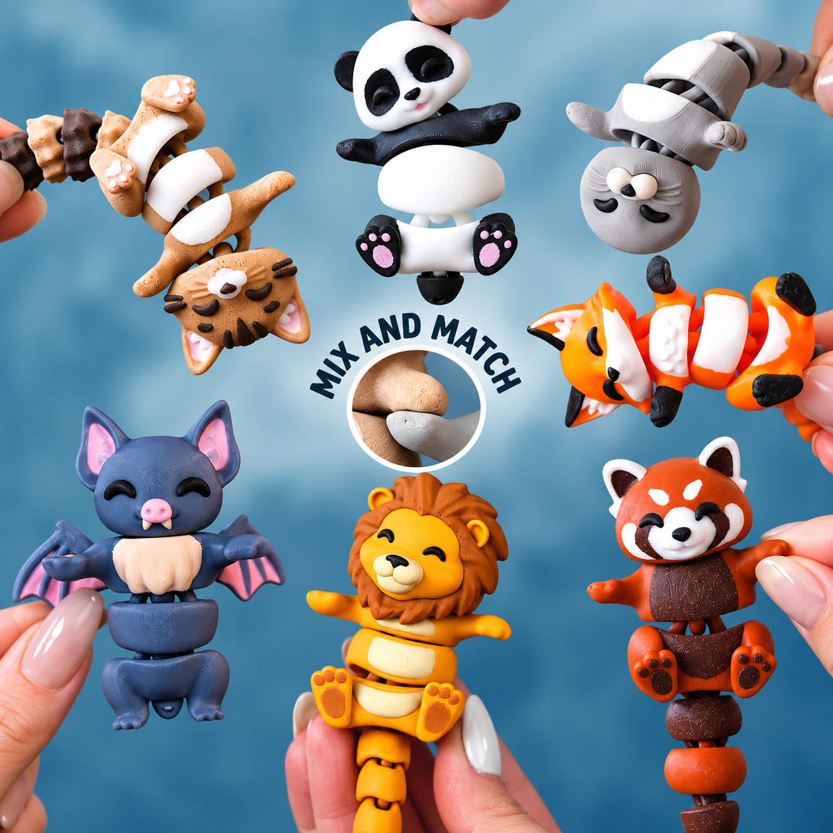 Leo the Flexi Lion – Magnetic Hand-Holding Buddy