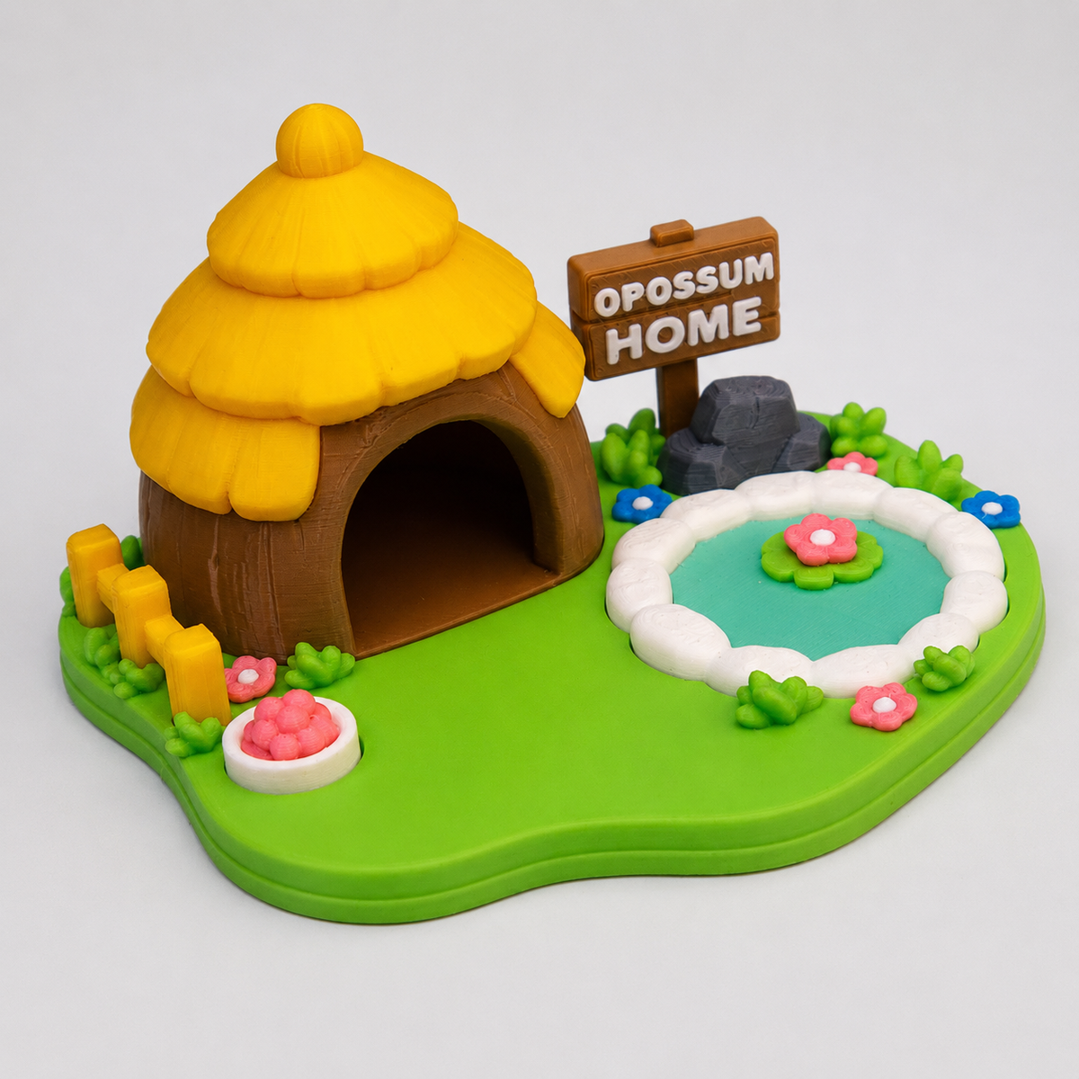 Flexi Opossum Playset – Opossum Home Collectible Set | Wigglix