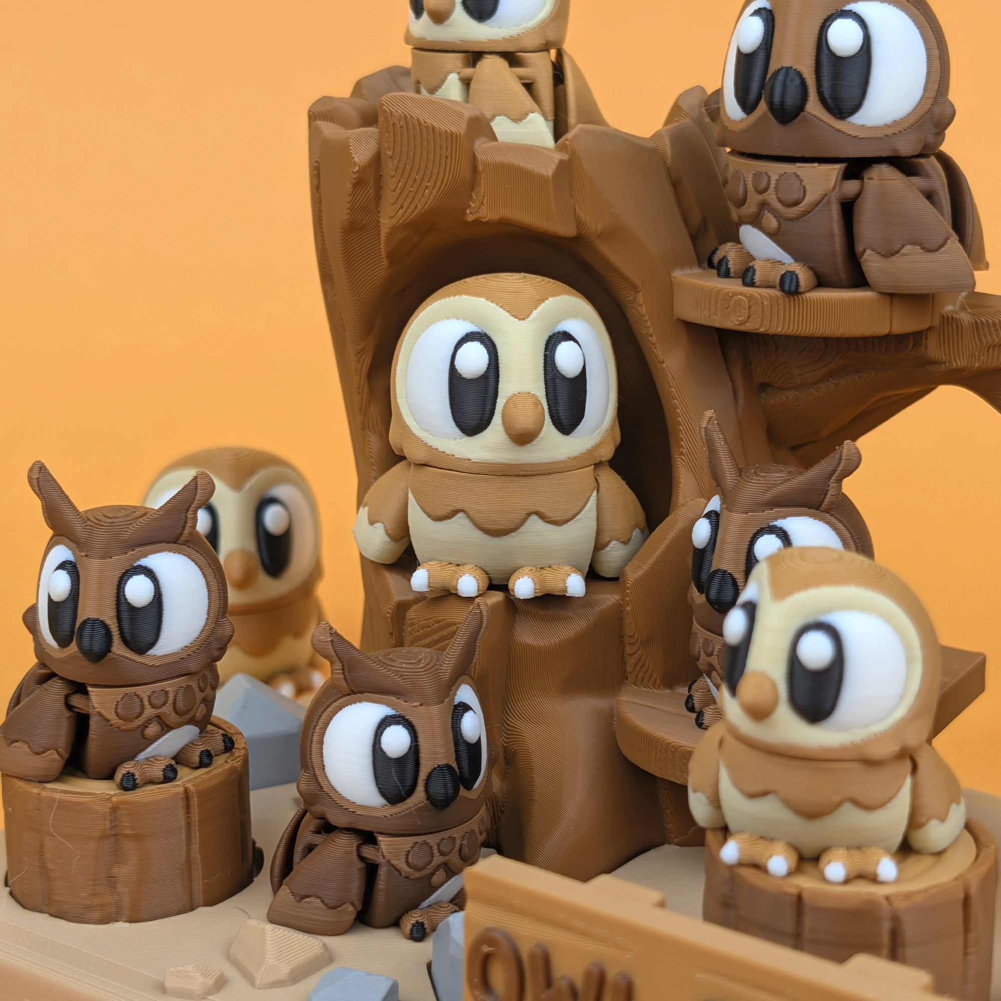 Flexi Barn & Forest Owl – Owl Park Playset – view 2 | Wigglix